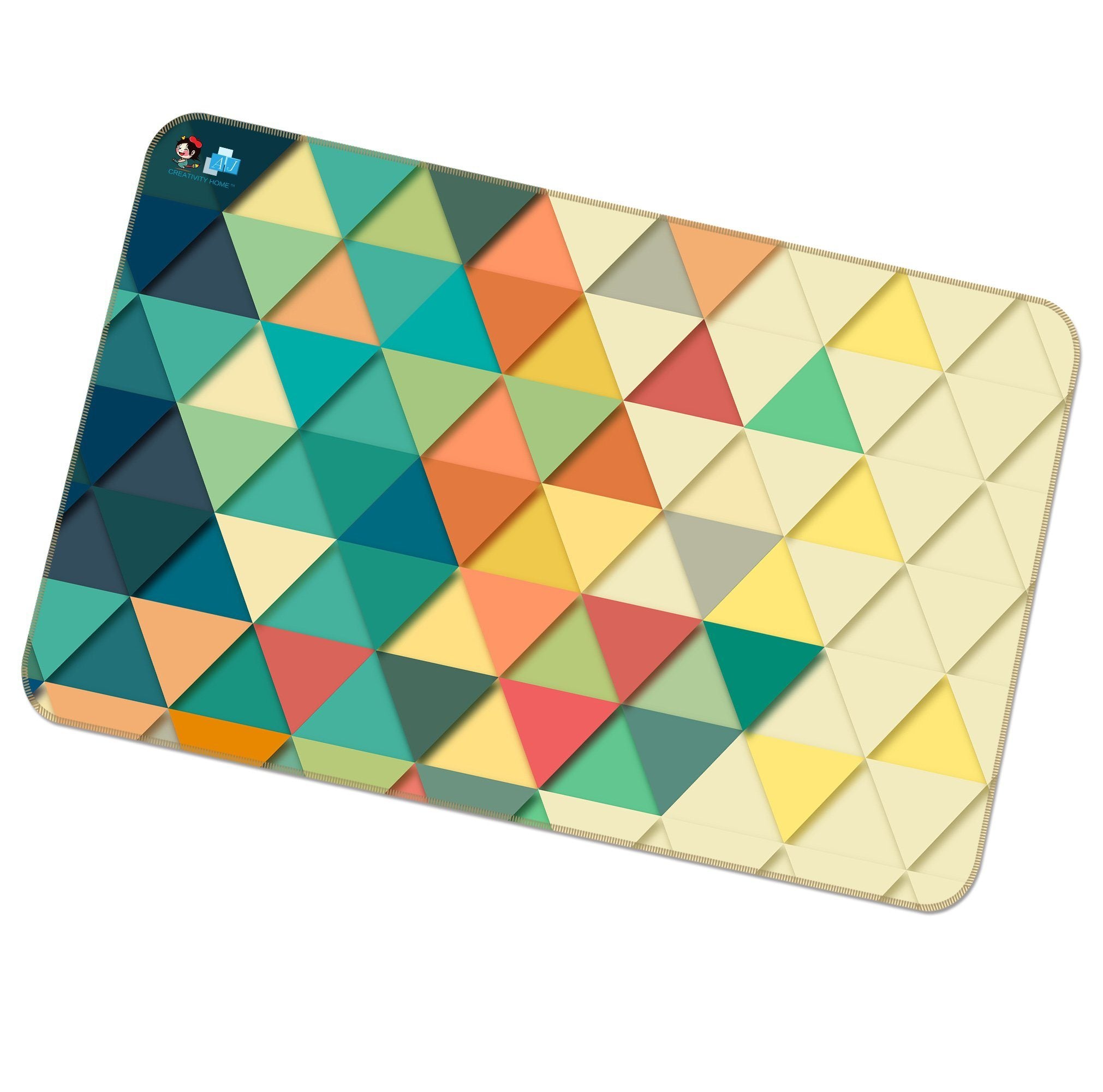 3D Gradient Triangle 225 Non Slip Rug Mat Mat AJ Creativity Home 