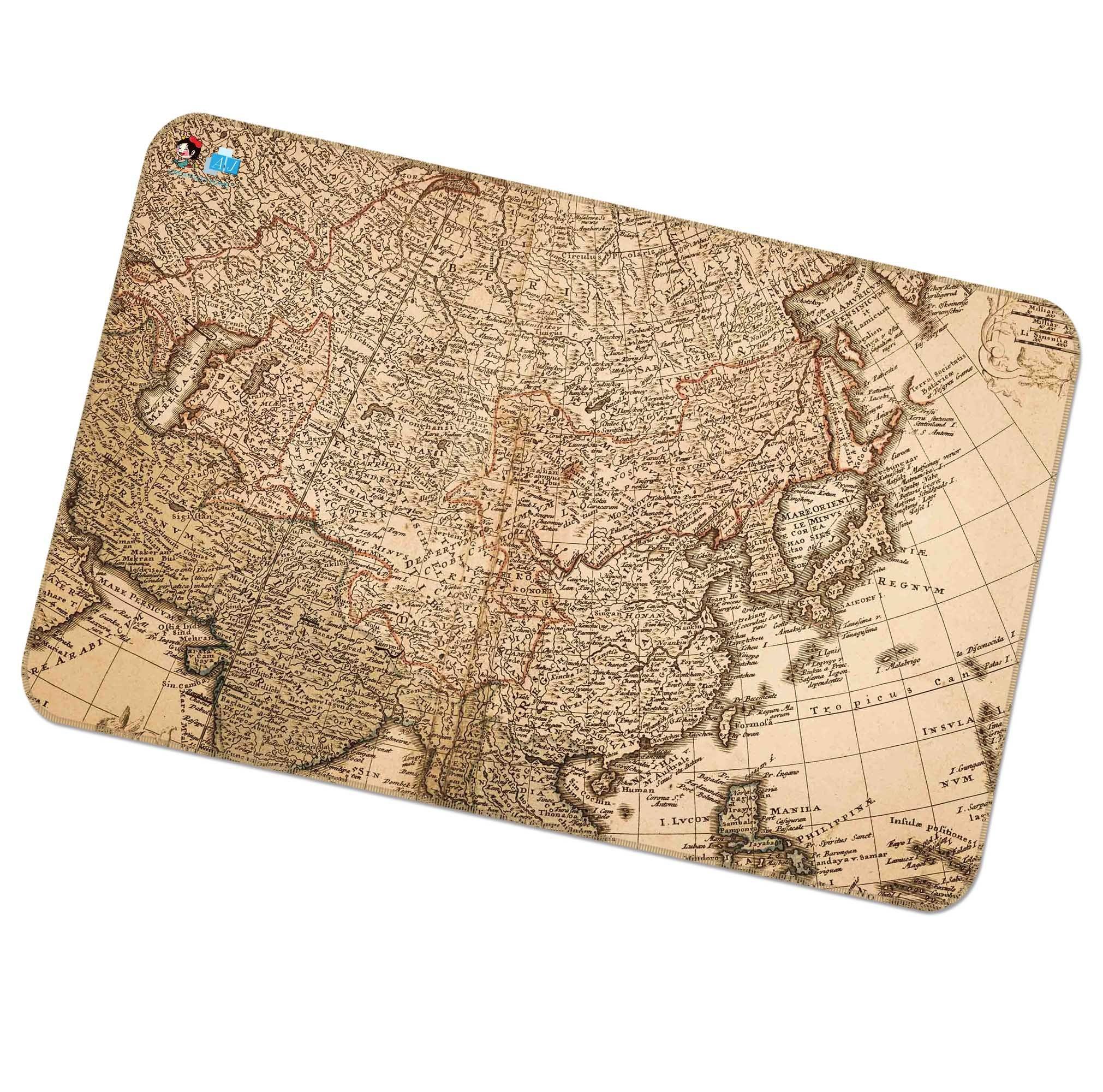 3D Vintage Map 079 Non Slip Rug Mat Mat AJ Creativity Home 