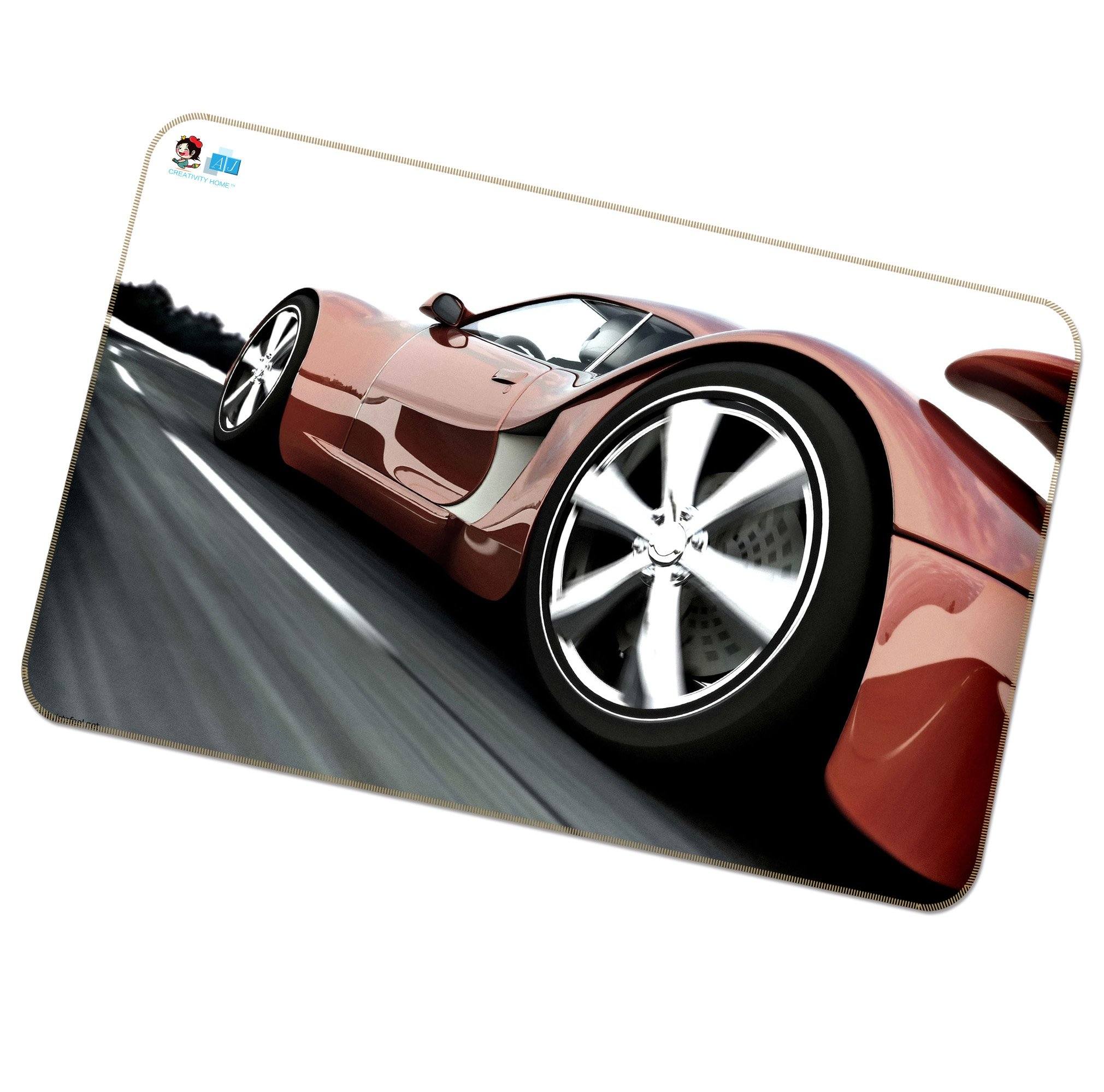 3D Red Car 192 Non Slip Rug Mat Mat AJ Creativity Home 