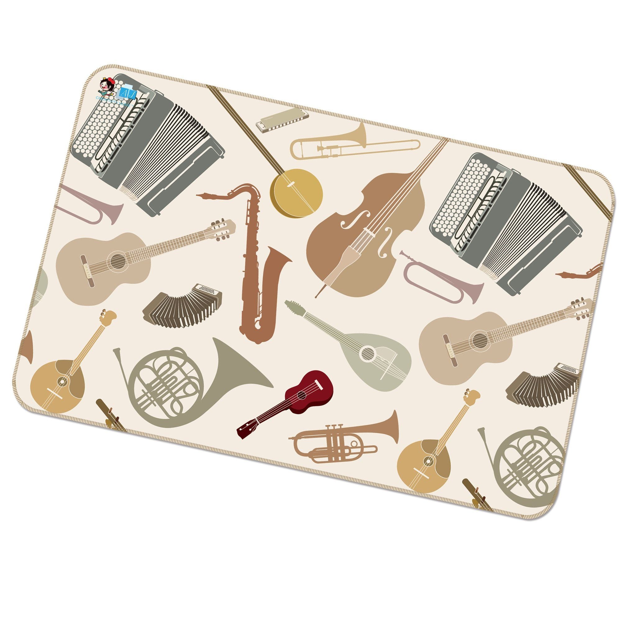 3D Musical Instrument 068 Non Slip Rug Mat Mat AJ Creativity Home 