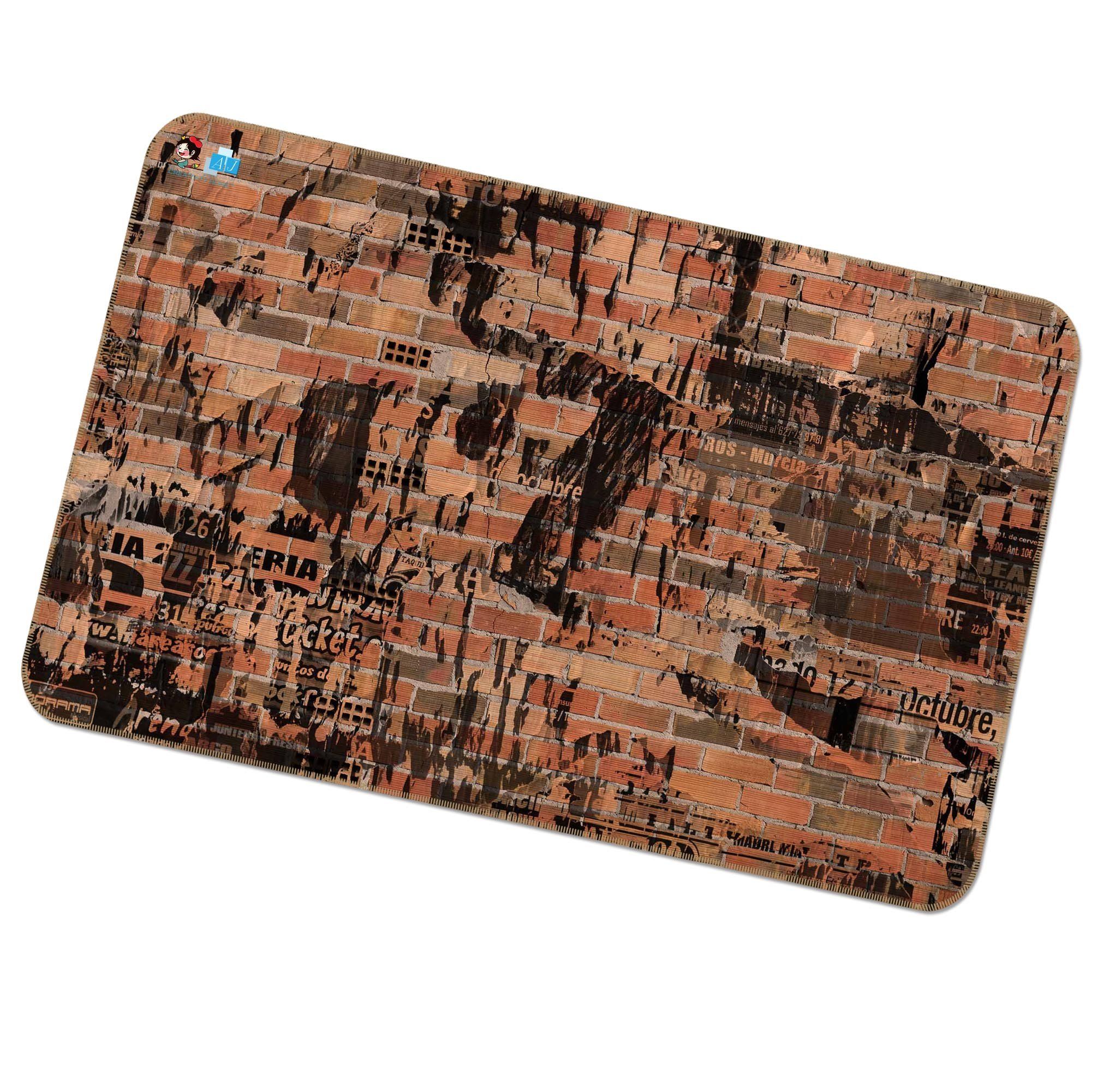 3D Wall Ink 187 Non Slip Rug Mat Mat AJ Creativity Home 