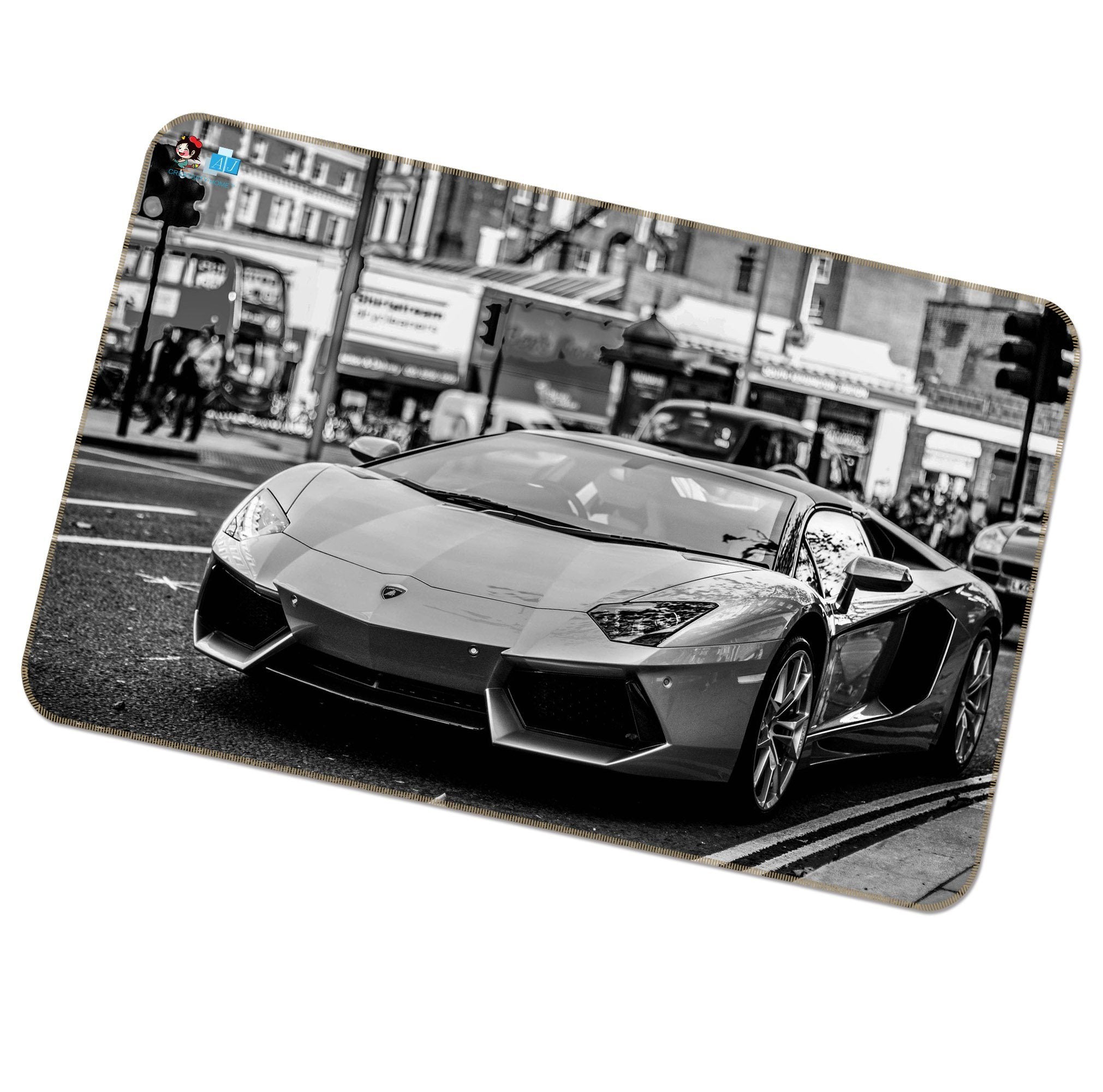 3D Luxury Car Intersection 269 Non Slip Rug Mat Mat AJ Creativity Home 
