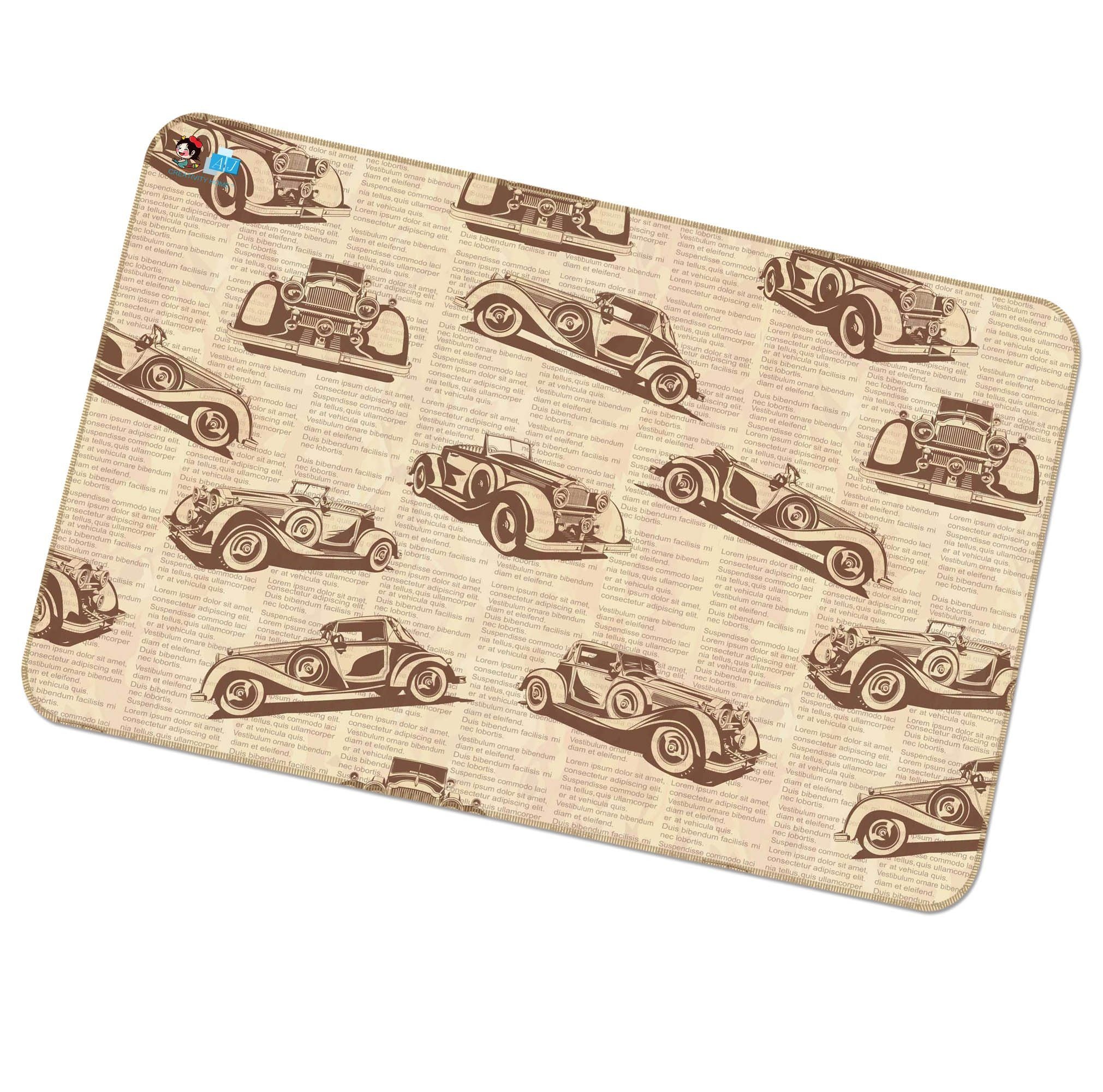 3D Car Pattern 097 Non Slip Rug Mat Mat AJ Creativity Home 
