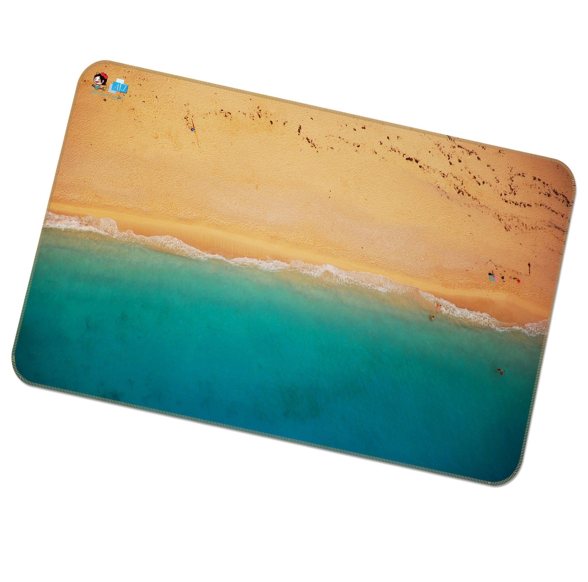 3D Calm Beach 227 Non Slip Rug Mat Mat AJ Creativity Home 