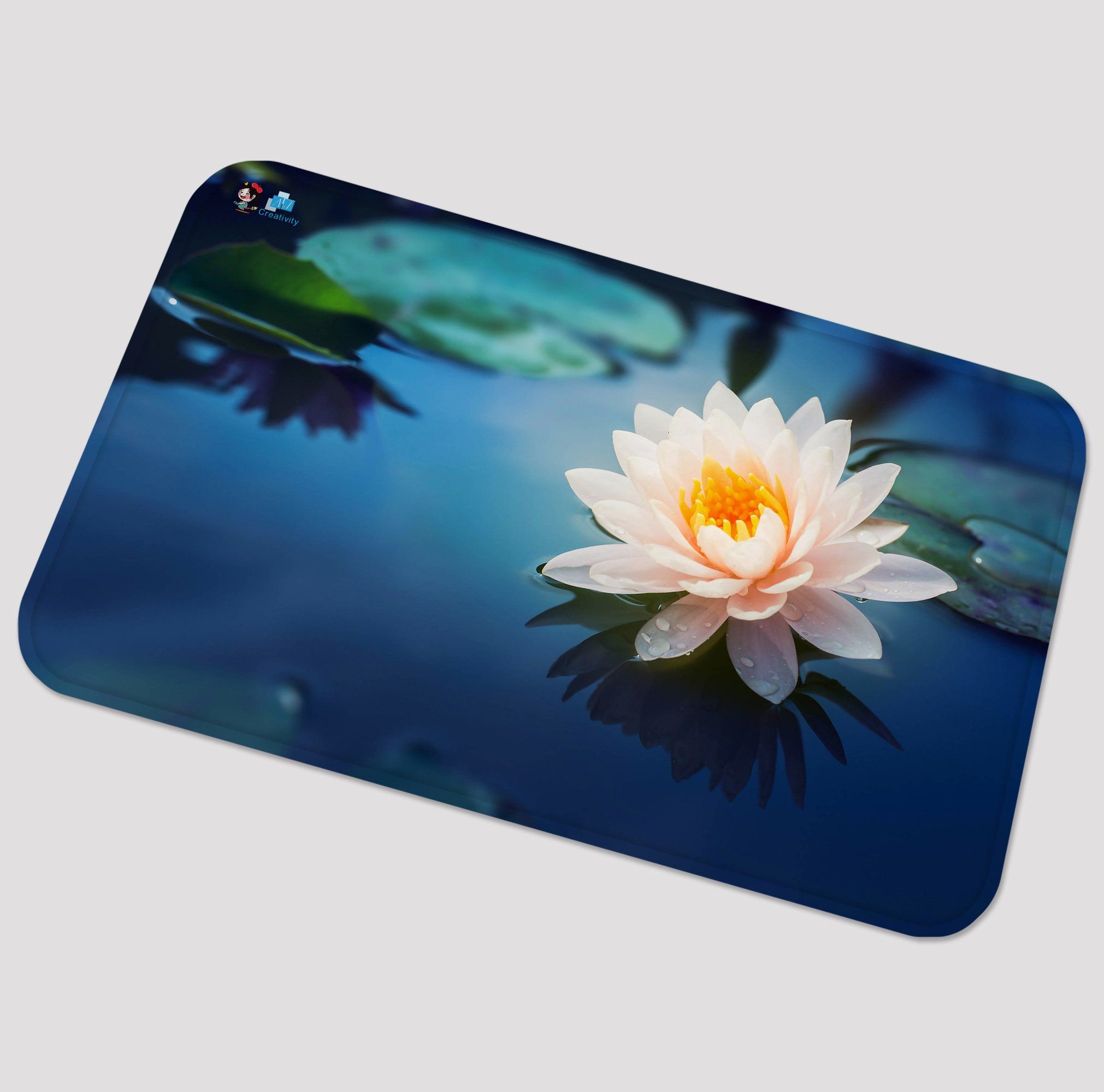 3D Lake Pure Flower 81 Non Slip Rug Mat Mat AJ Creativity Home 