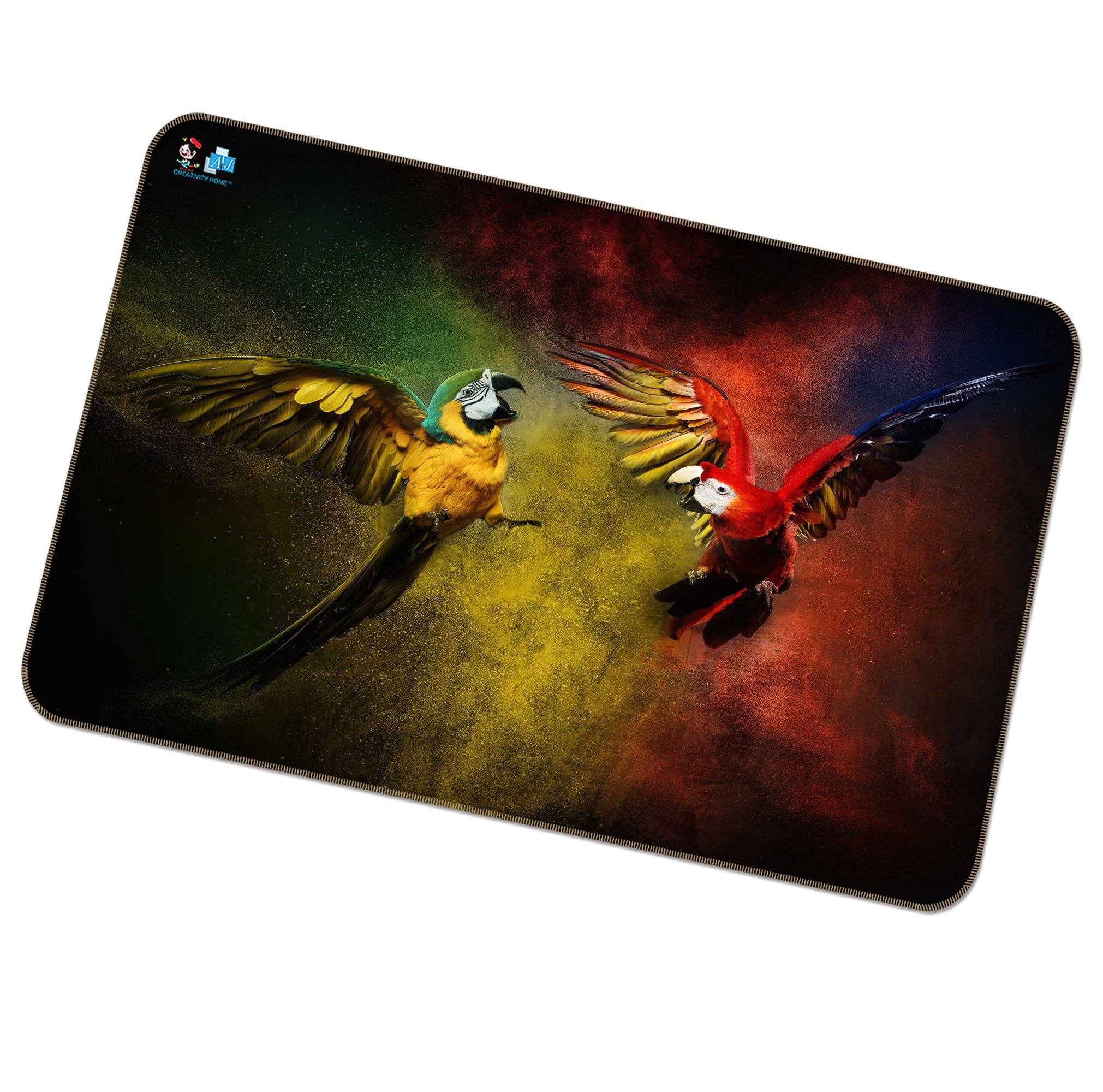 3D Chatting Parrots 263 Non Slip Rug Mat Mat AJ Creativity Home 