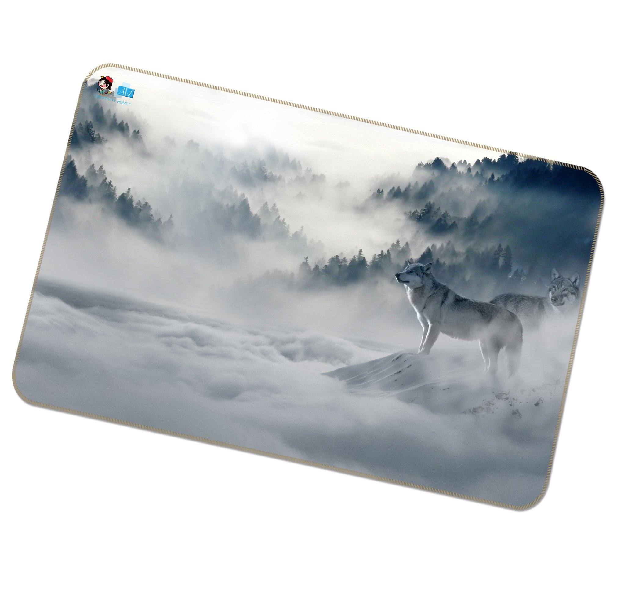 3D Wolf Fog 311 Non Slip Rug Mat Mat AJ Creativity Home 
