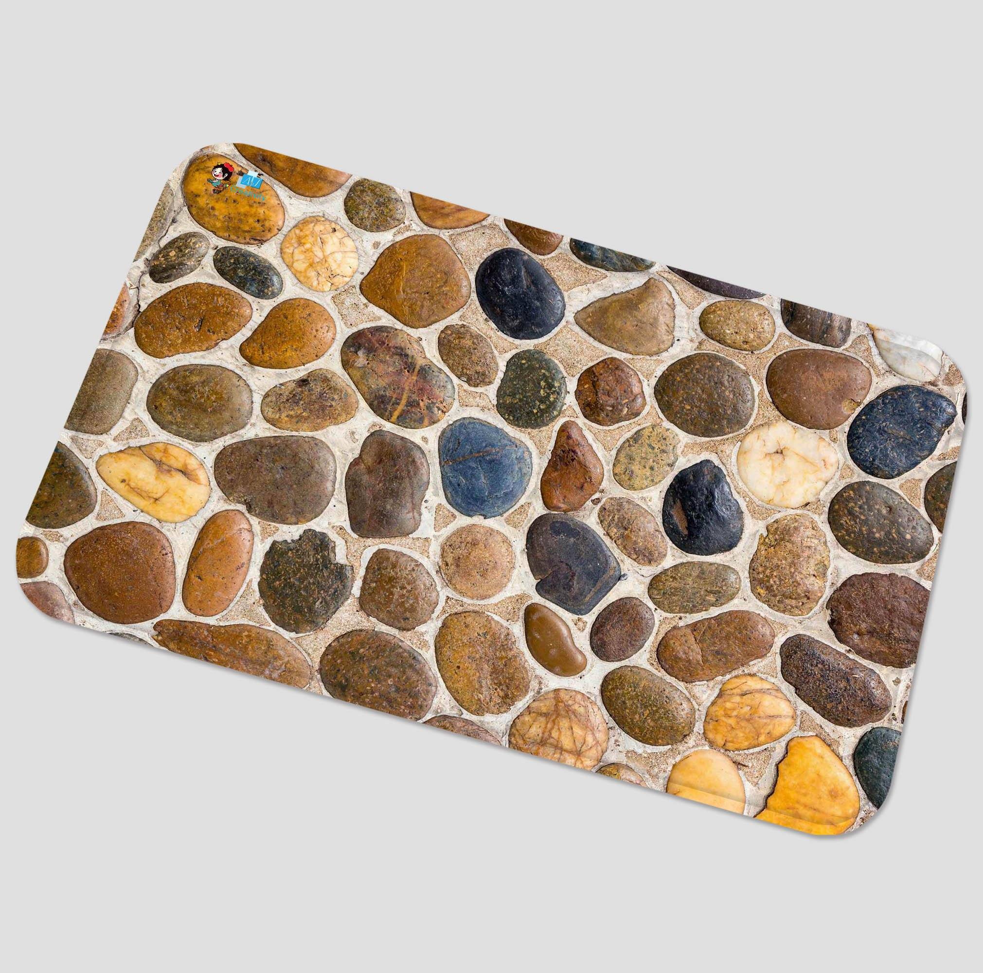 3D Stone Ground 91 Non Slip Rug Mat Mat AJ Creativity Home 