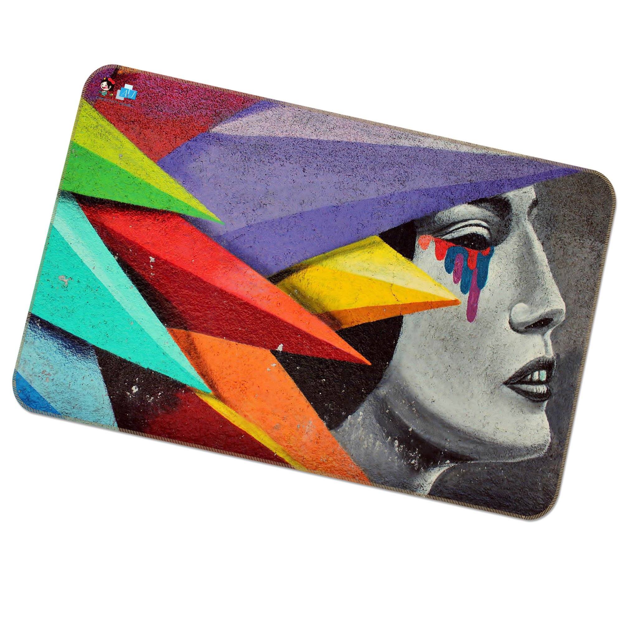 3D Woman Tears 307 Non Slip Rug Mat Mat AJ Creativity Home 