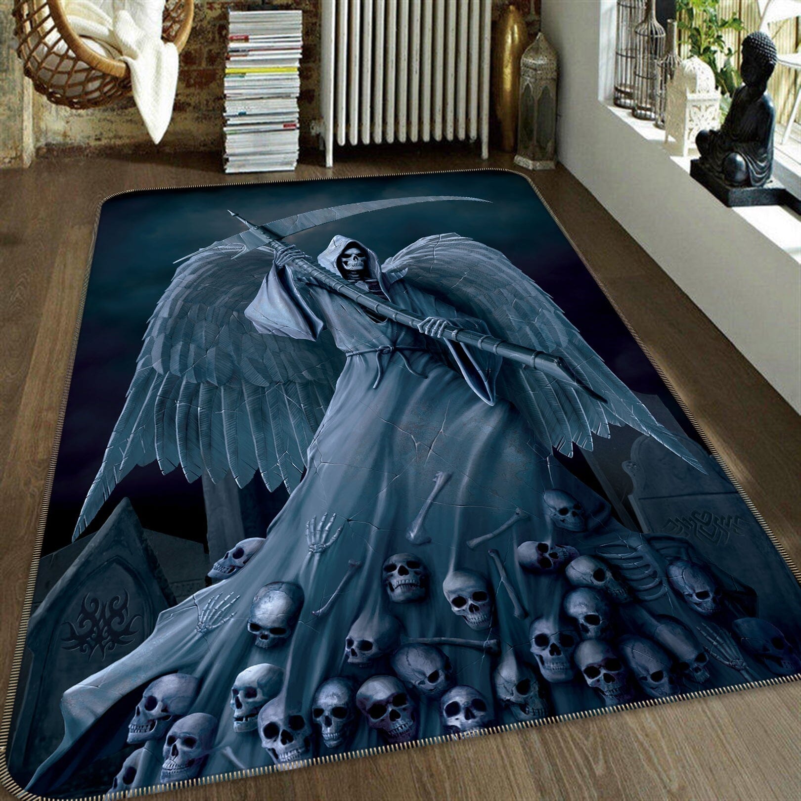 3D Death On A Hold 1029 Vincent Hie Rug Non Slip Rug Mat Mat AJ Creativity Home 