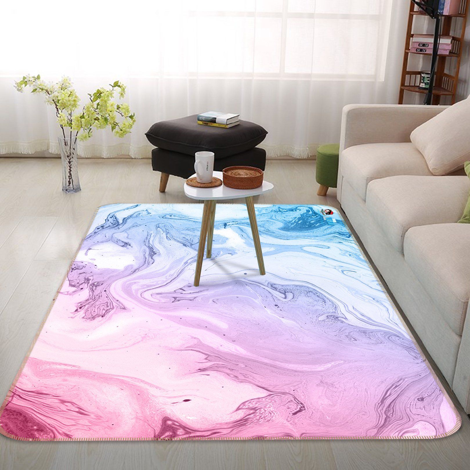 3D Gouache Vortex 18 Non Slip Rug Mat Mat AJ Creativity Home 