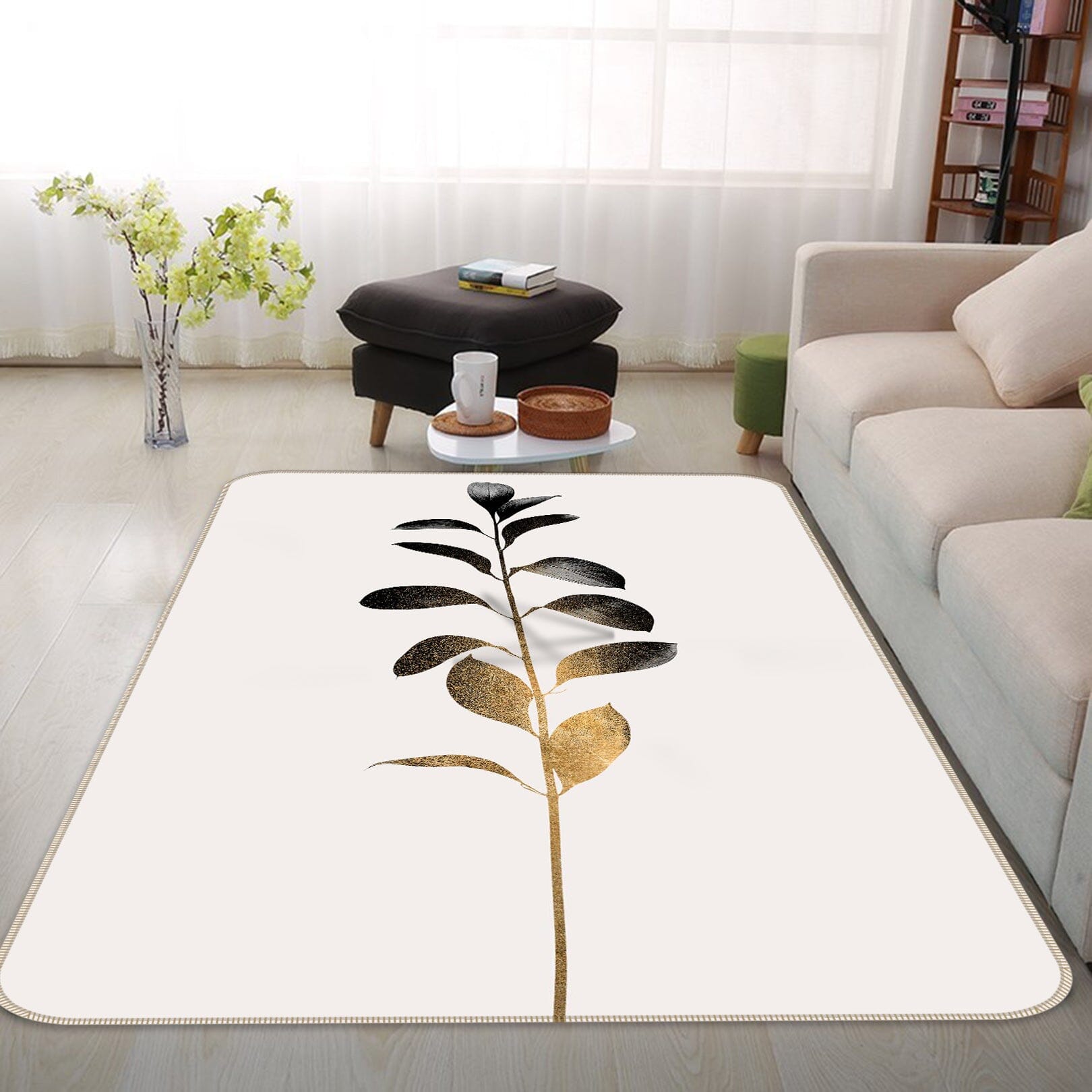 3D Growing Leaves 1084 Boris Draschoff Rug Non Slip Rug Mat Mat AJ Creativity Home 