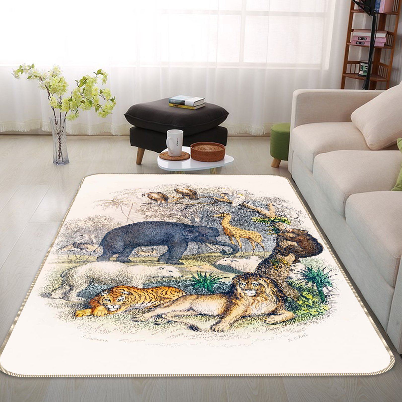 3D Zoo 655 Animal Non Slip Rug Mat Mat AJ Creativity Home 