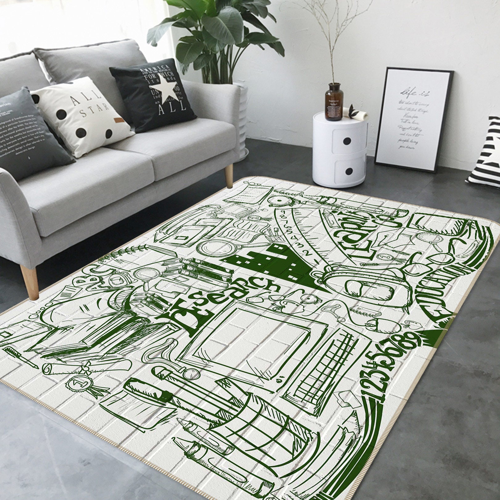 3D Stationery 77044 Non Slip Rug Mat