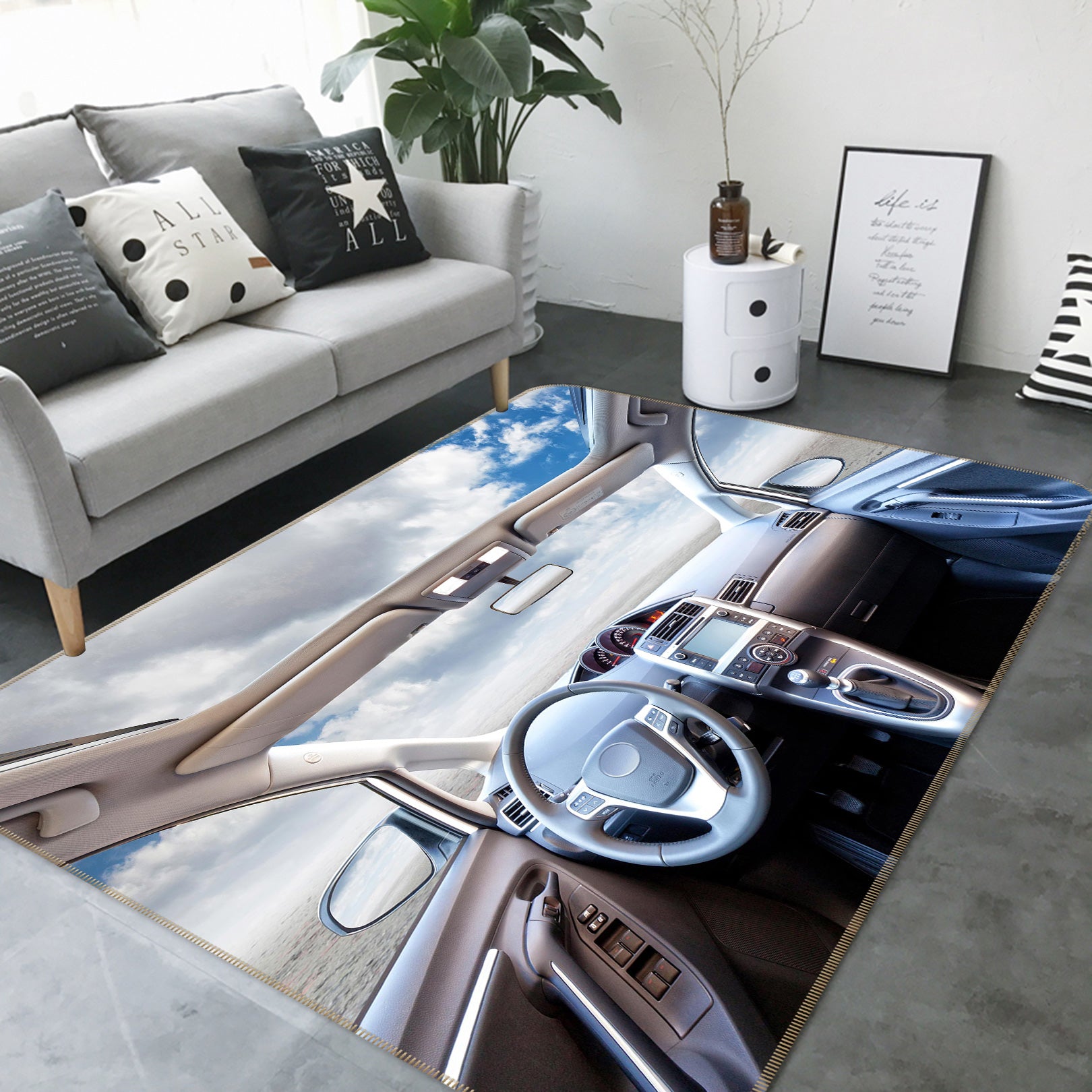 3D Automotive Interior 67205 Vehicle Non Slip Rug Mat