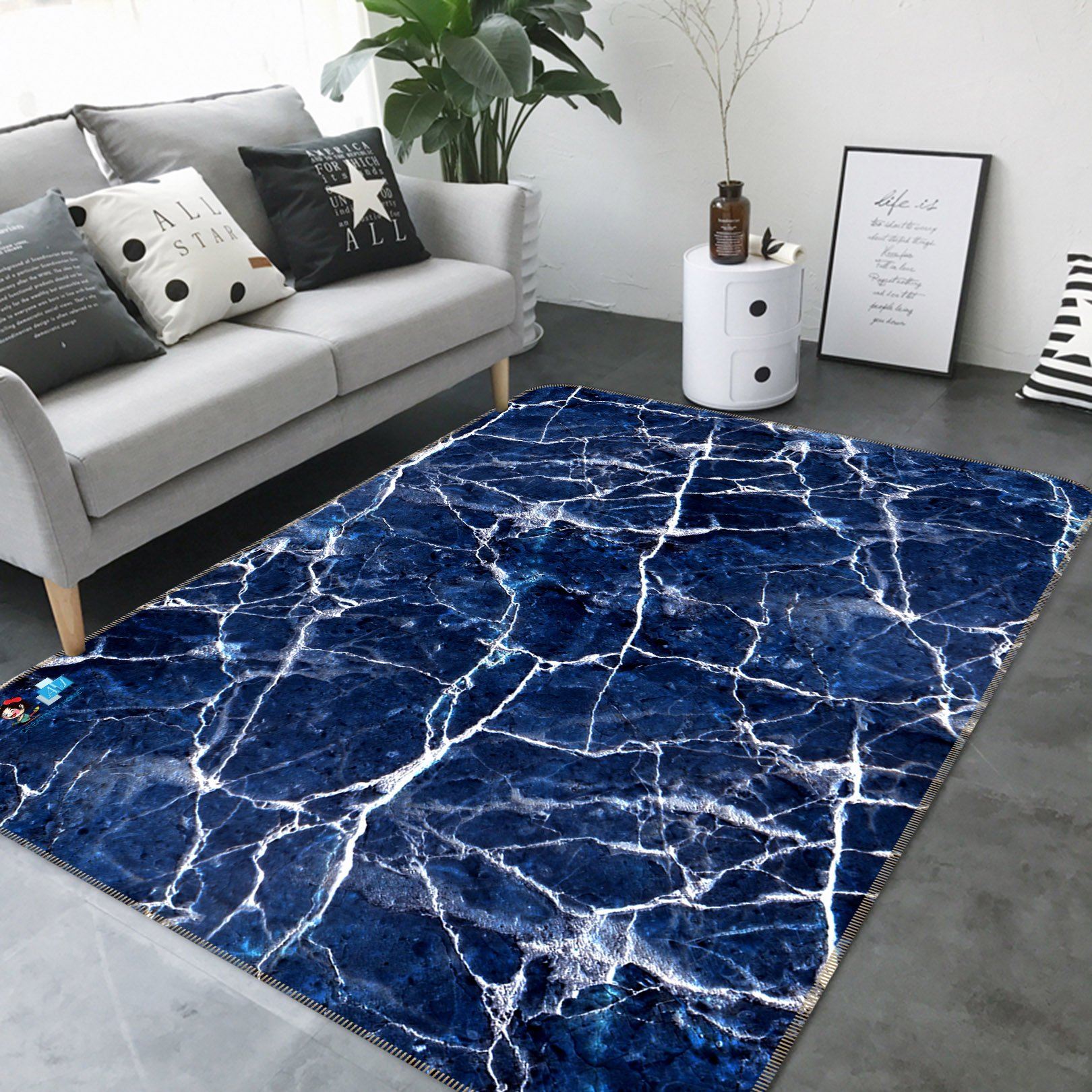 3D Marble 3046 Non Slip Rug Mat Mat AJ Creativity Home 