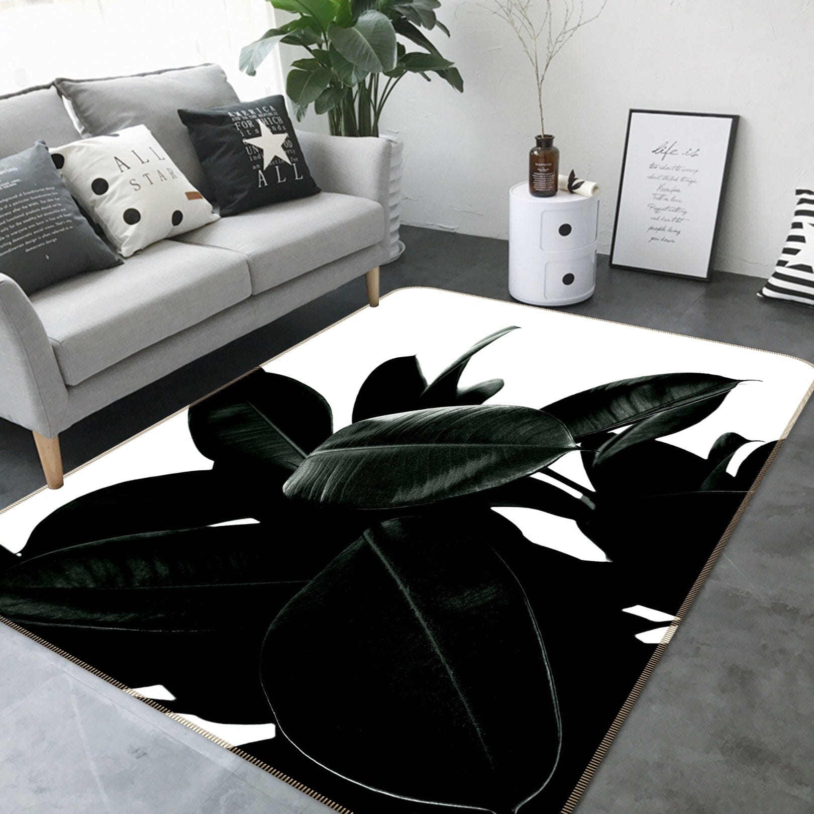 3D Wild Jungle 1140 Boris Draschoff Rug Non Slip Rug Mat Mat AJ Creativity Home 