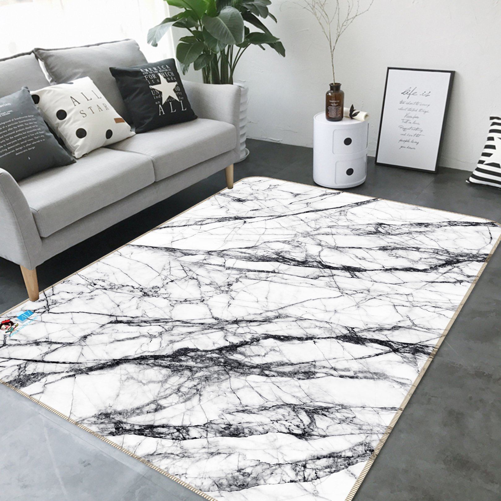 3D Marble 5972 Non Slip Rug Mat Mat AJ Creativity Home 