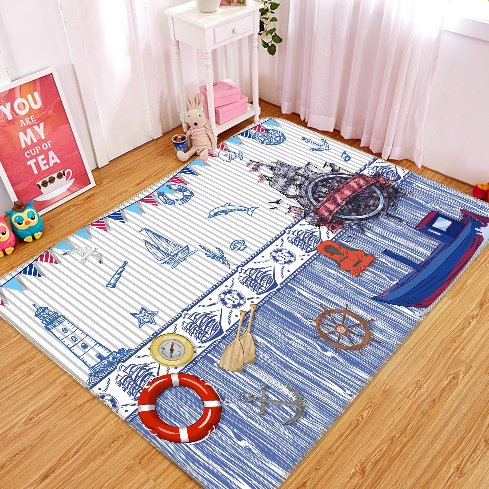 3D Steamship 65120 Non Slip Rug Mat