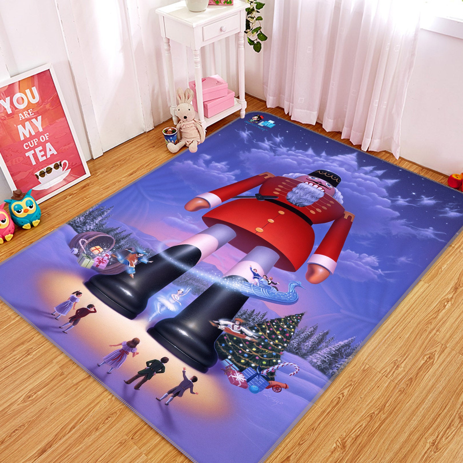 3D Nutcracker 85096 Jerry LoFaro Rug Non Slip Rug Mat