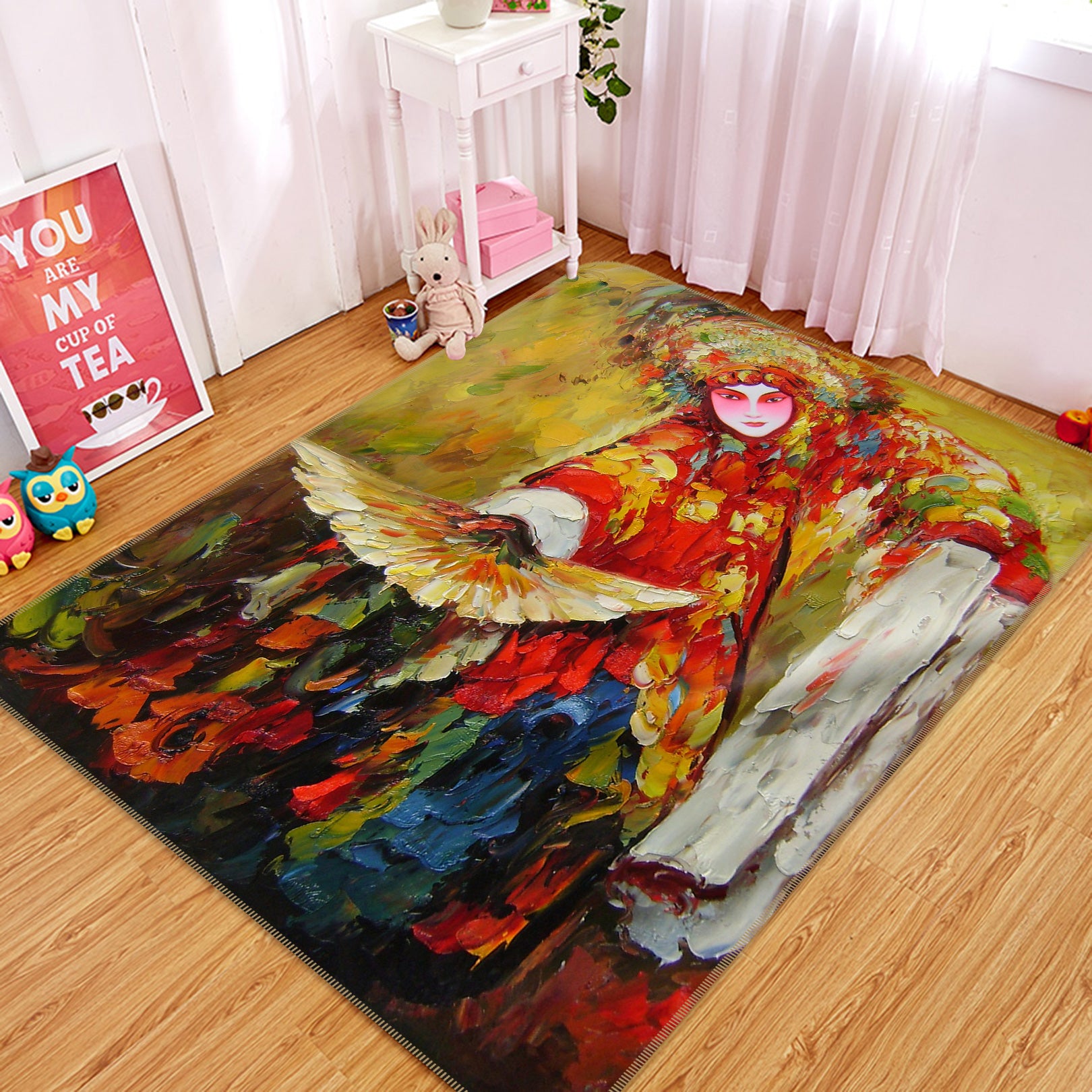 3D Peking Opera 76200 Non Slip Rug Mat