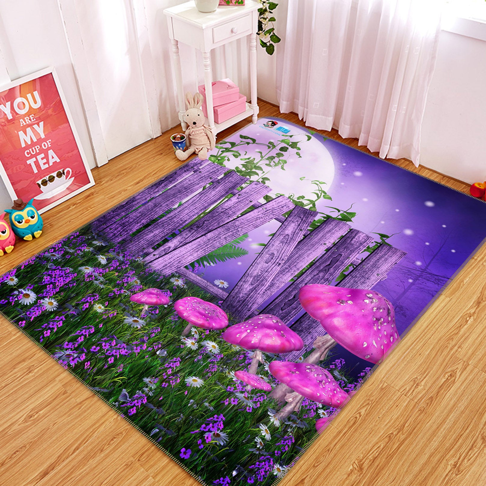 3D Mushroom Board 66148 Non Slip Rug Mat