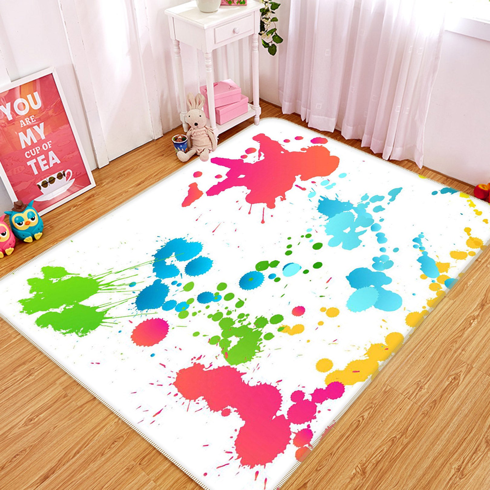 3D Color 76128 Non Slip Rug Mat