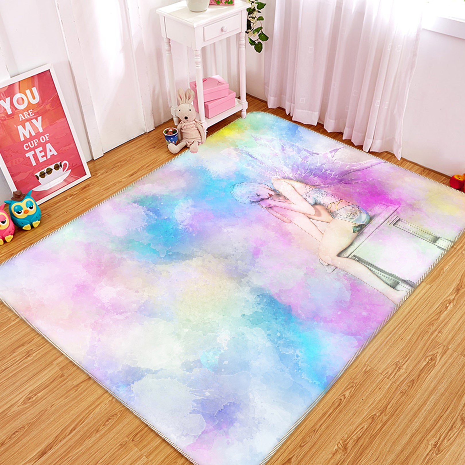 3D Colorful 36128 Non Slip Rug Mat
