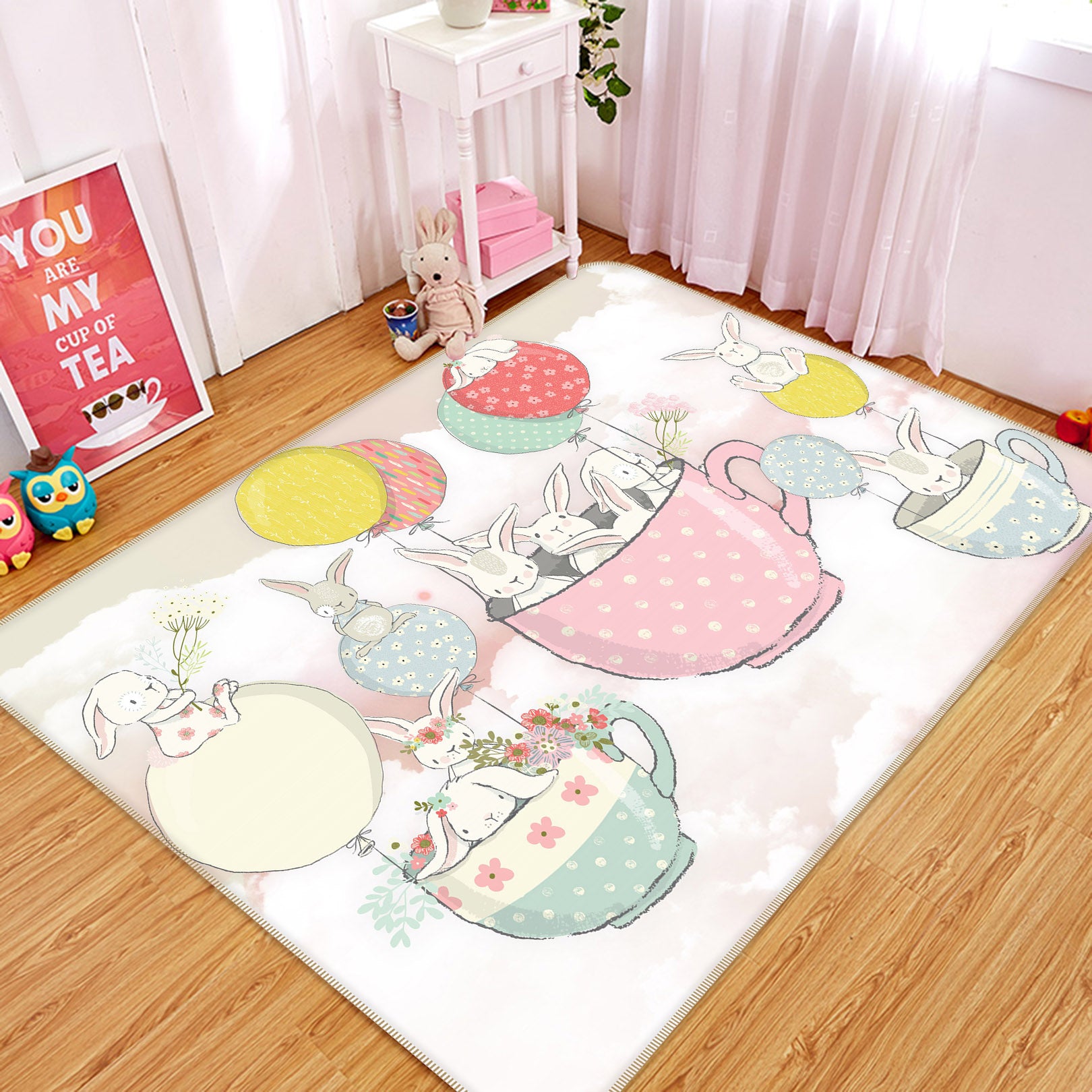 3D Cup Balloon 34004 Non Slip Rug Mat