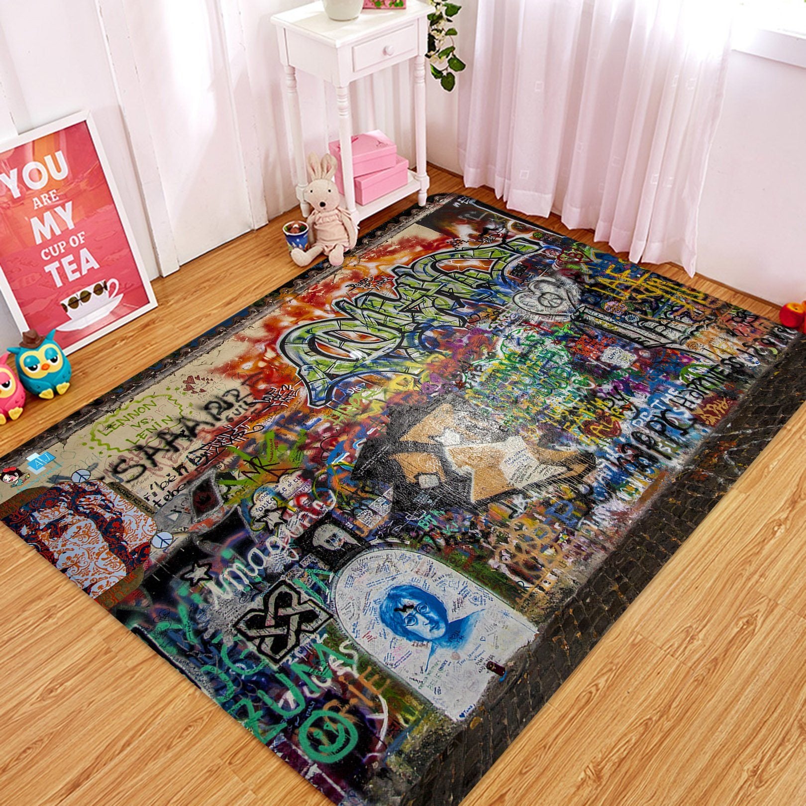 3D Graffiti 3694 Non Slip Rug Mat Mat AJ Creativity Home 