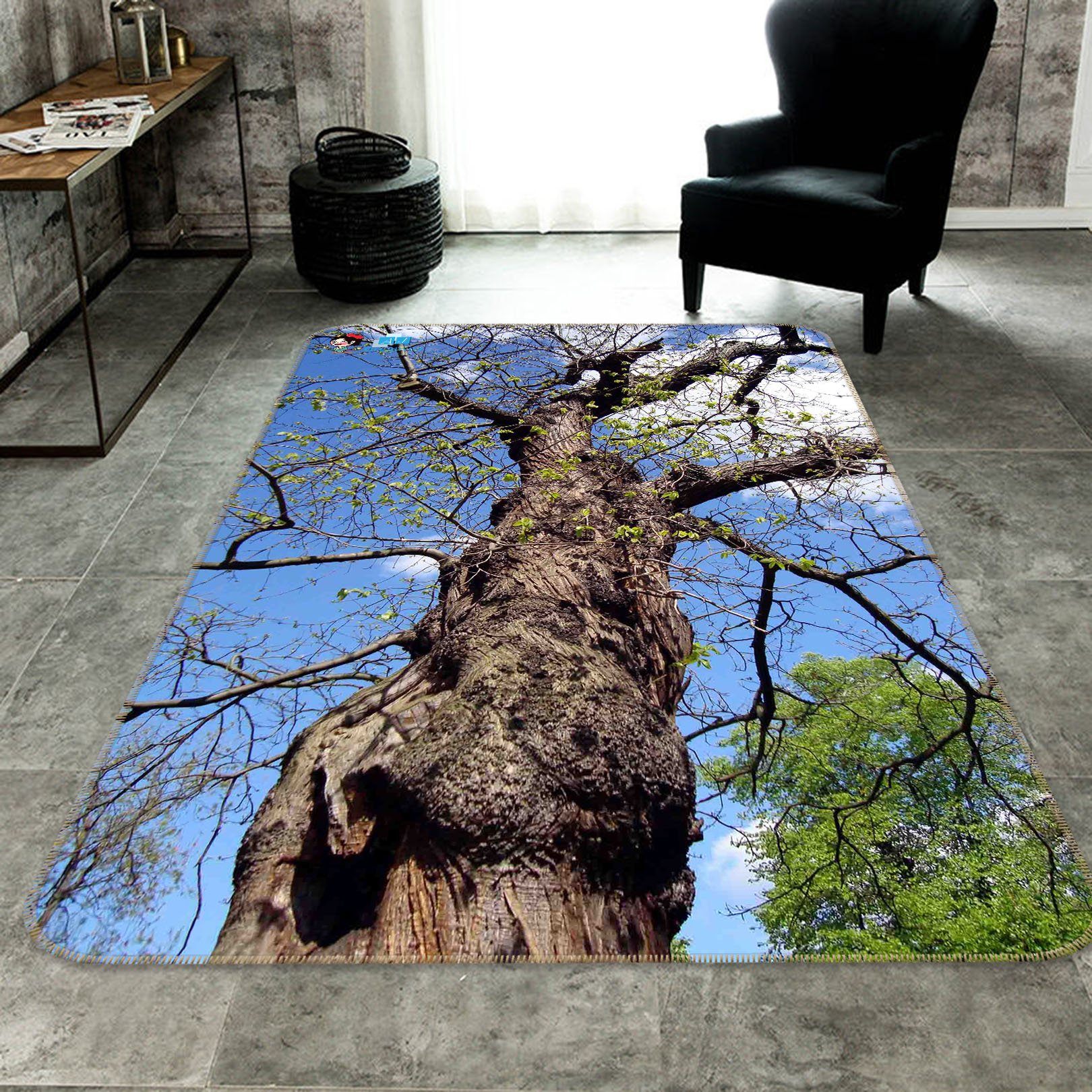 3D Magic Tree 208 Non Slip Rug Mat Mat AJ Creativity Home 