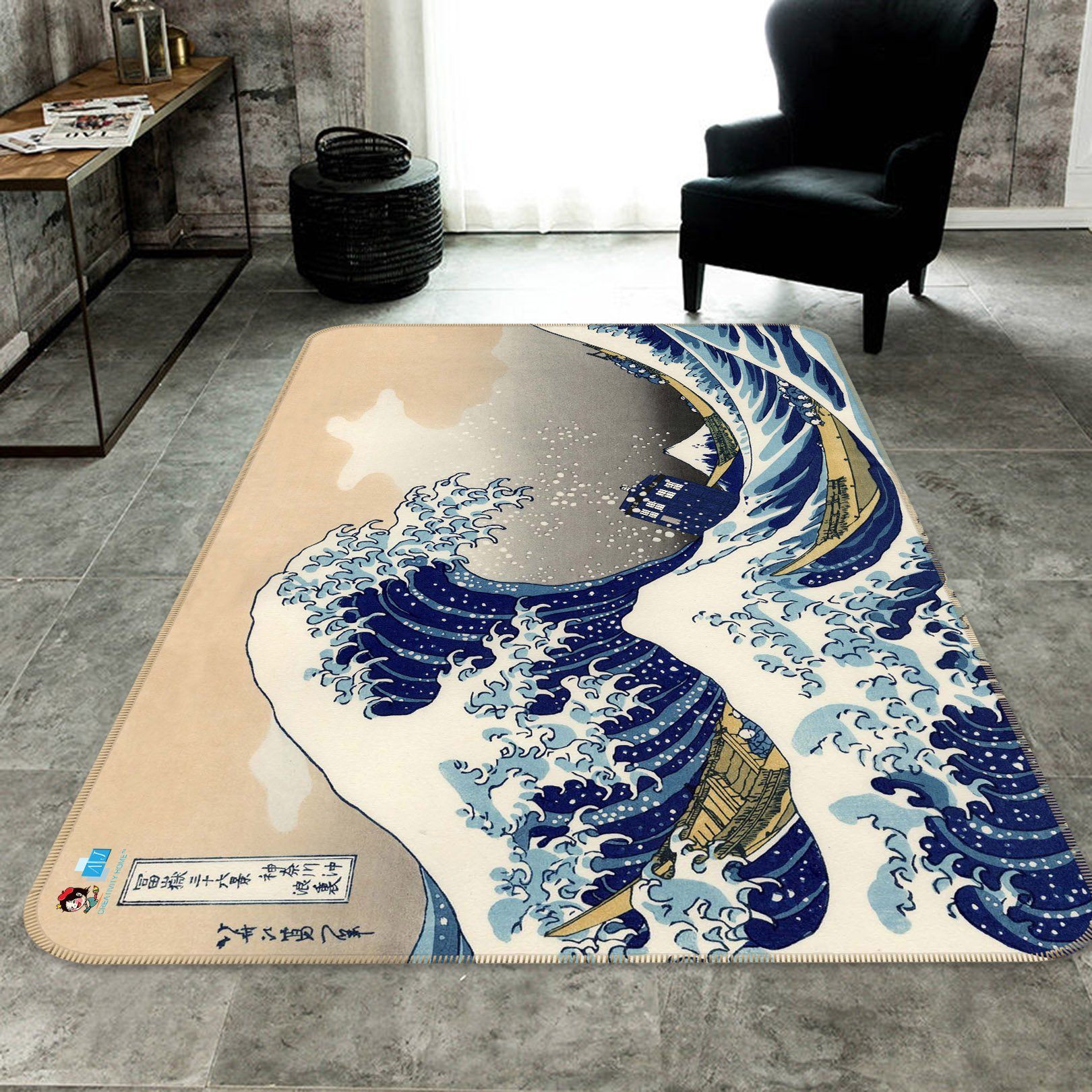 3D Painting Wave 149 Non Slip Rug Mat Mat AJ Creativity Home 