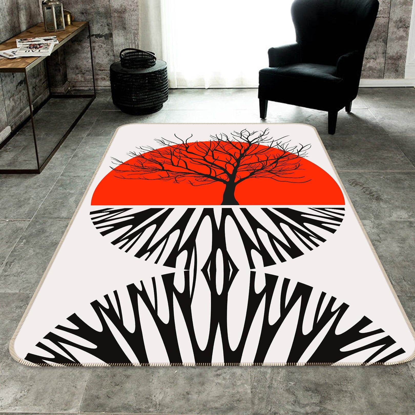3D Warming Roots 1134 Boris Draschoff Rug Non Slip Rug Mat Mat AJ Creativity Home 