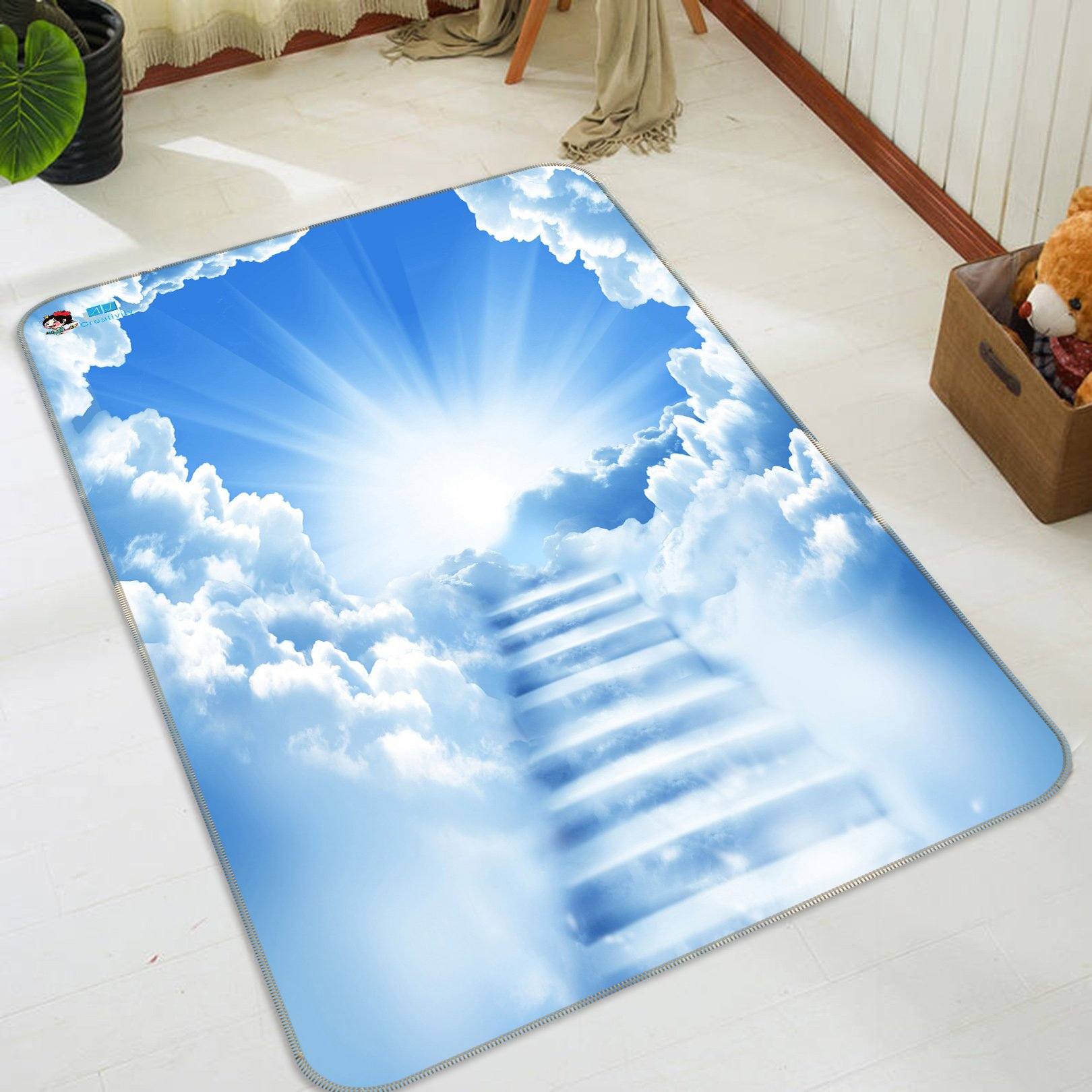 3D Heaven Stairs 169 Non Slip Rug Mat Mat AJ Creativity Home 