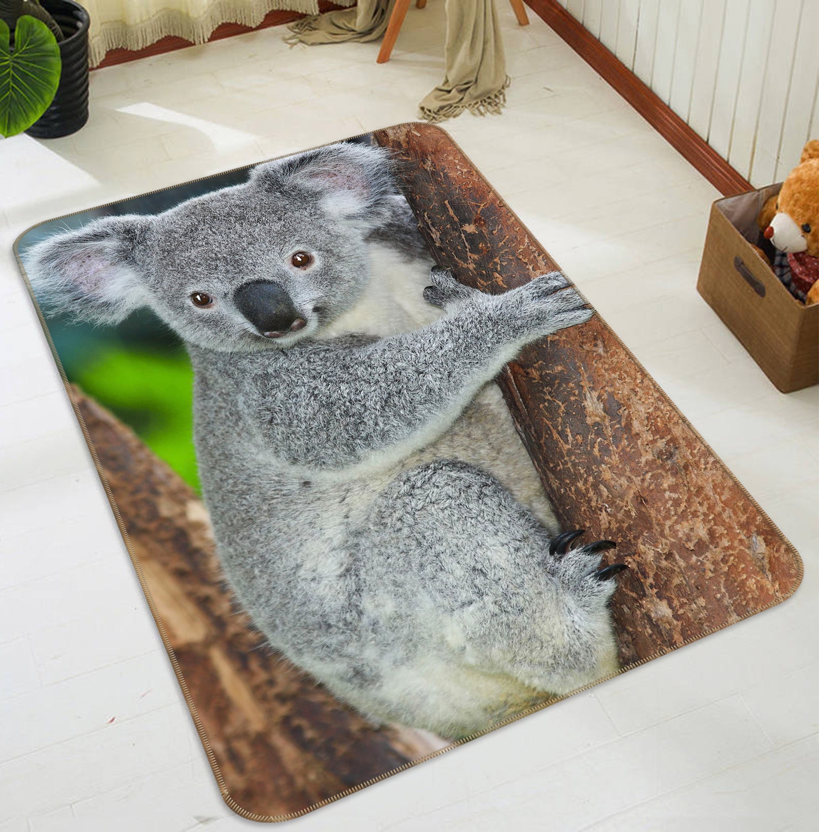 3D Cute Koala 180 Animal Non Slip Rug Mat