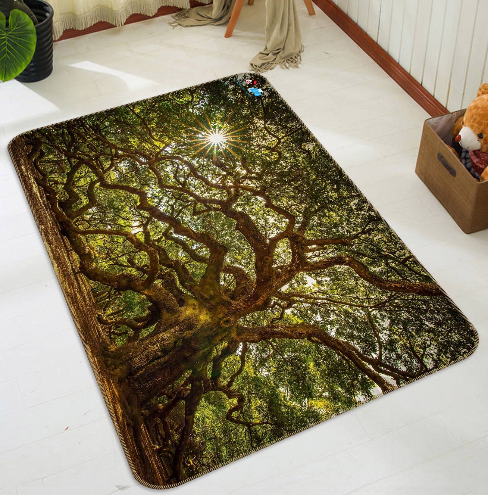 3D Big Tree 66051 Non Slip Rug Mat