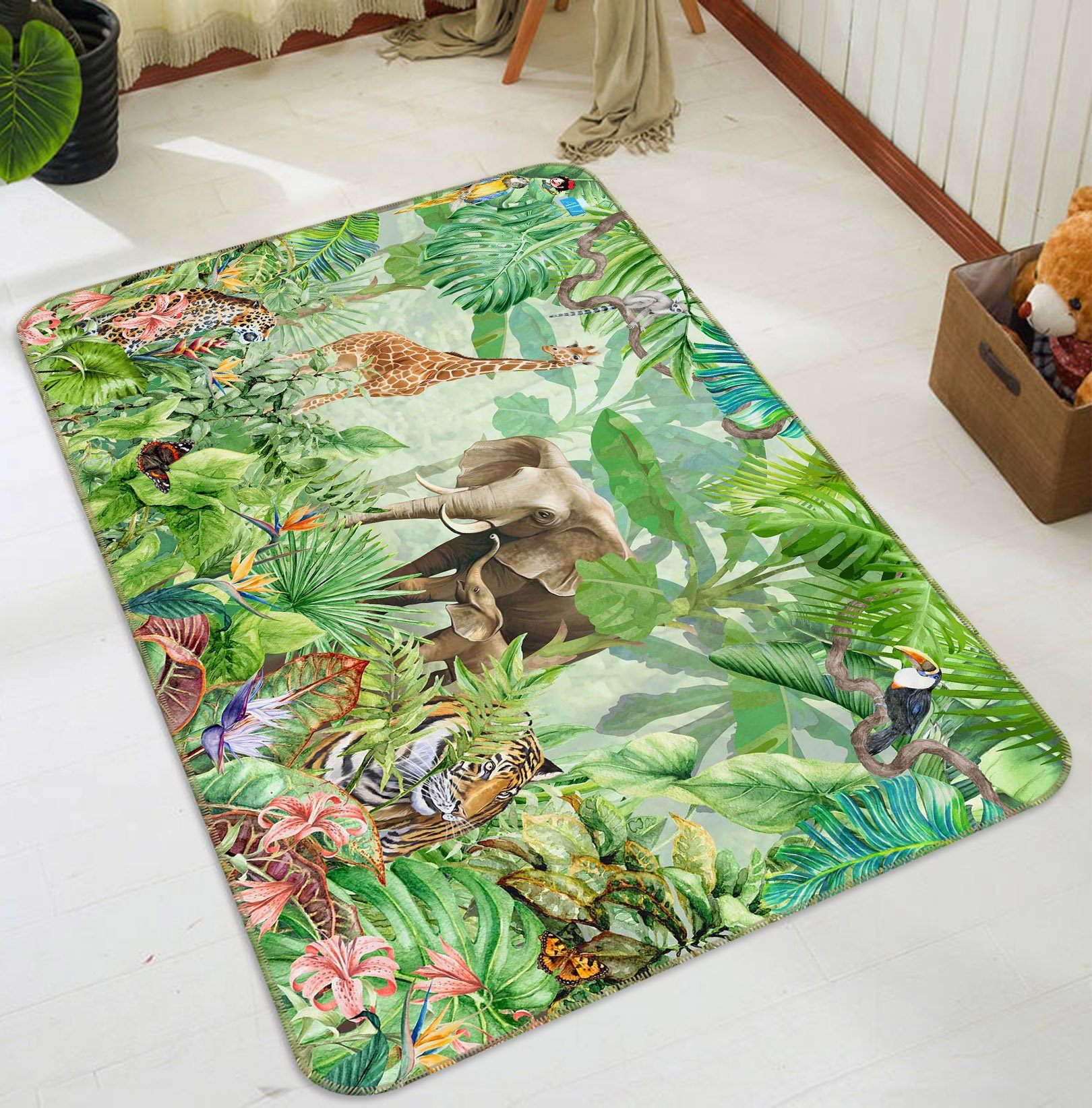 3D Painting Animal 653 Non Slip Rug Mat Mat AJ Creativity Home 
