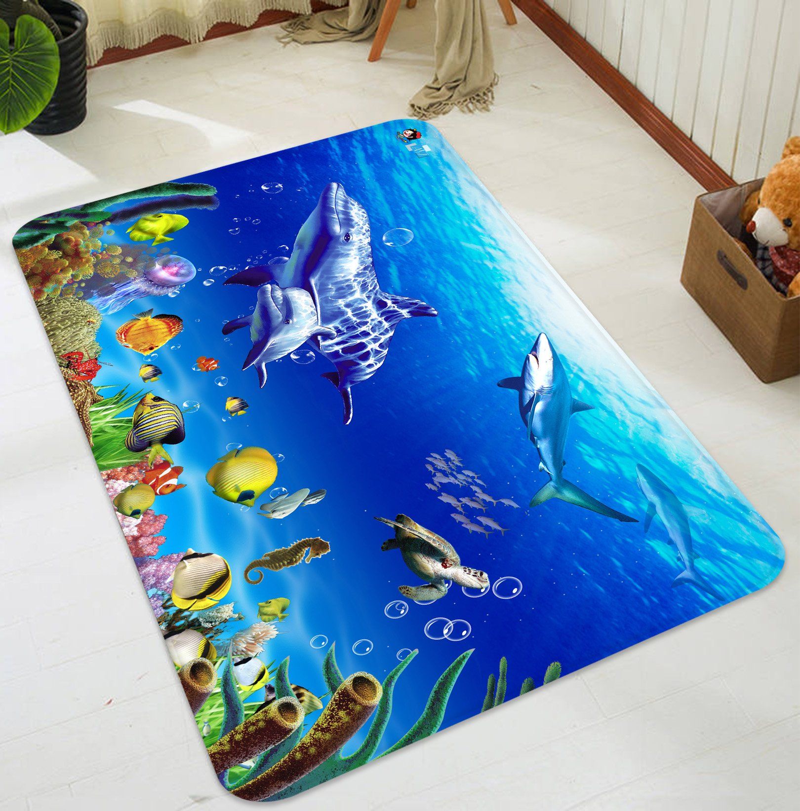 3D Ocean 1764 Non Slip Rug Mat Mat AJ Creativity Home 