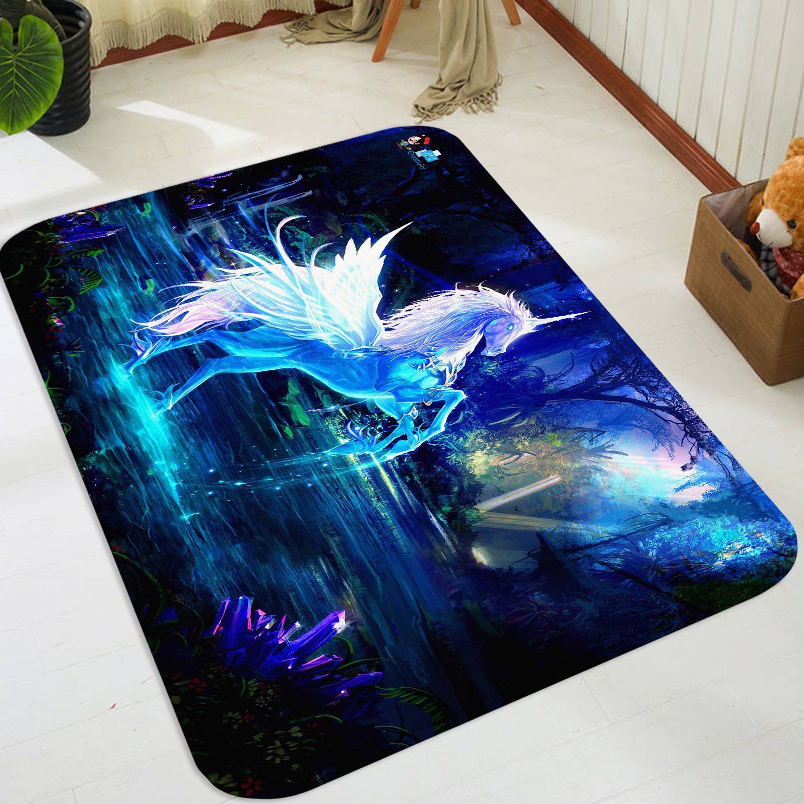 3D Fantastic Unicorn 27 Non Slip Rug Mat Mat AJ Creativity Home 