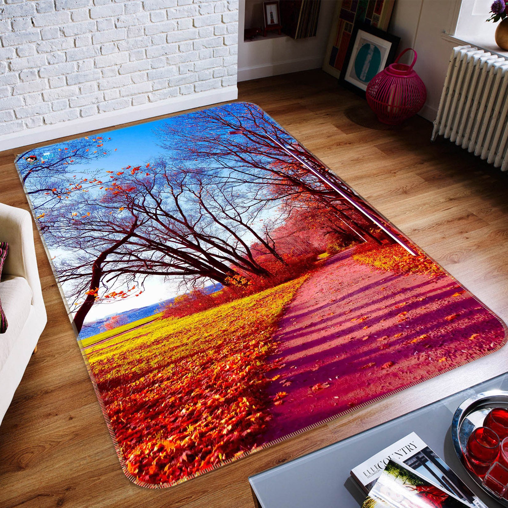 3D Tree Grass 66141 Non Slip Rug Mat