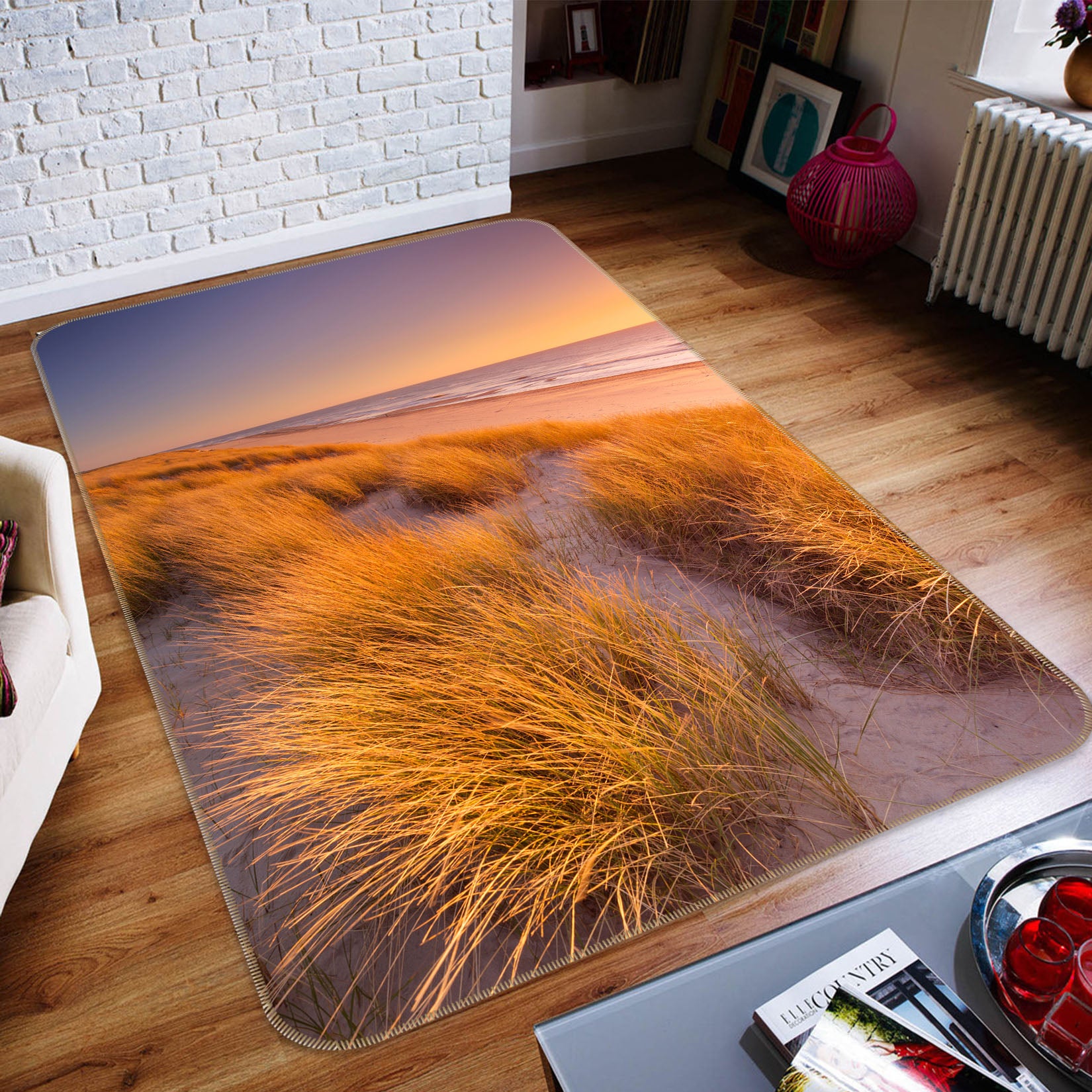 3D Withered Grass 26054 Non Slip Rug Mat
