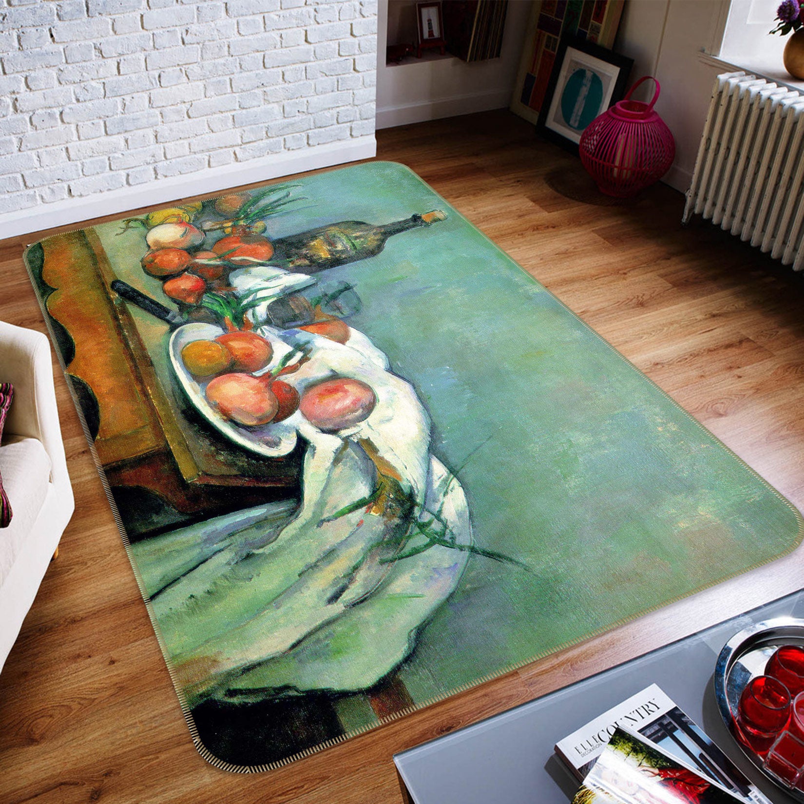 3D Fruit Table 76045 Non Slip Rug Mat