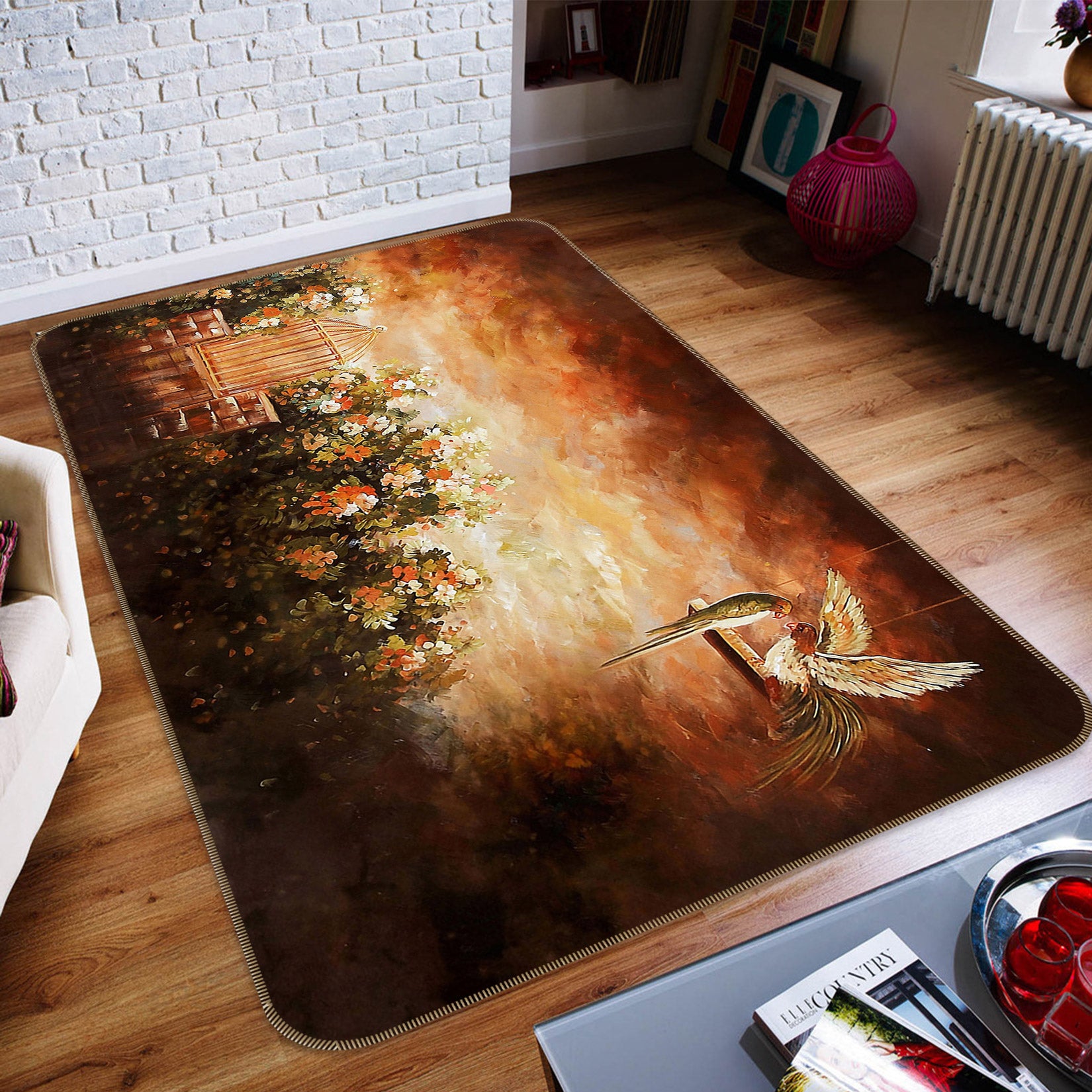 3D Grove Bird 75164 Non Slip Rug Mat