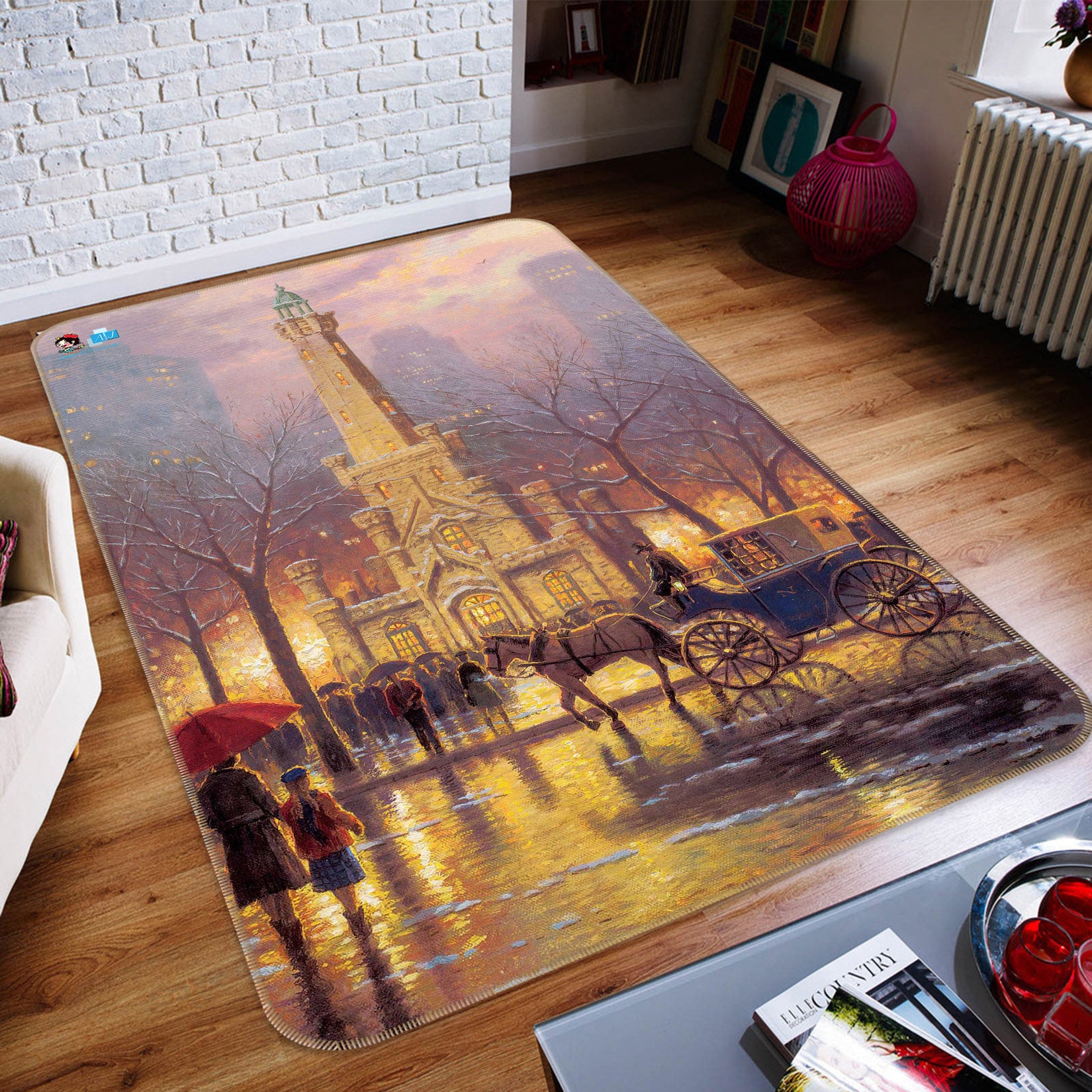 3D Church 66158 Non Slip Rug Mat