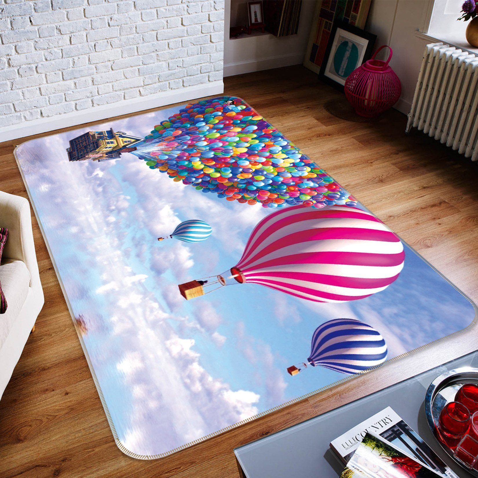 3D Balloon House 342 Non Slip Rug Mat Mat AJ Creativity Home 