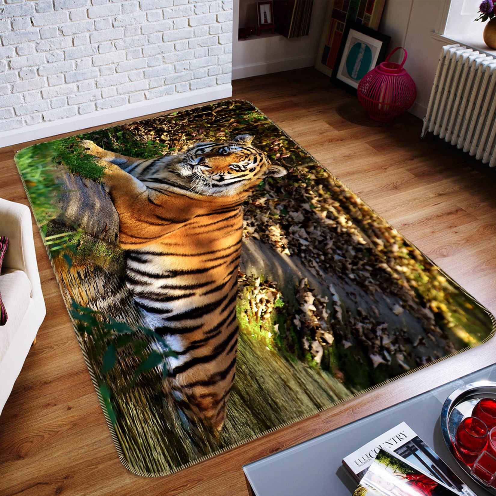 3D Lakeside Tiger 82163 Animal Non Slip Rug Mat
