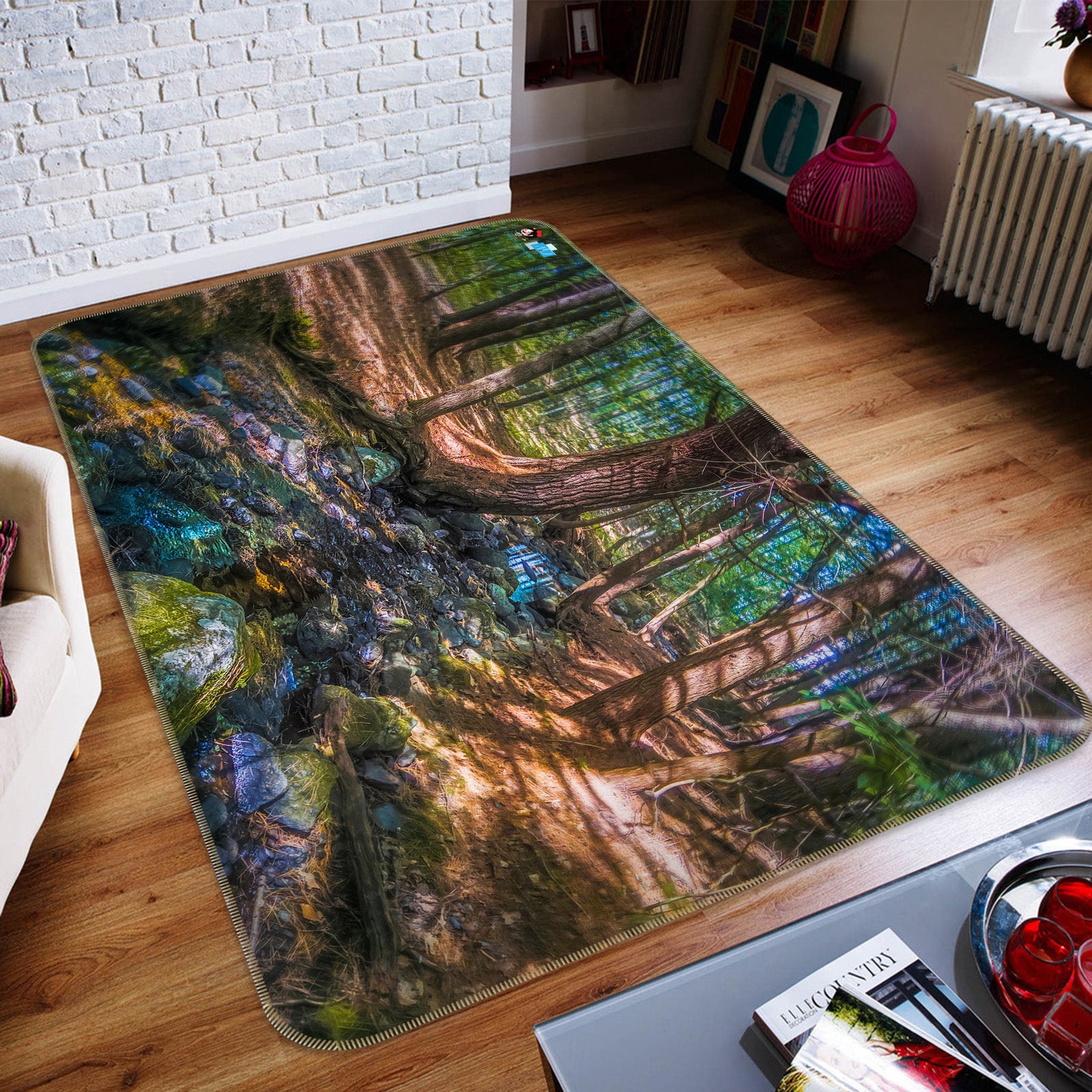3D Parrish Woods 85059 Jerry LoFaro Rug Non Slip Rug Mat