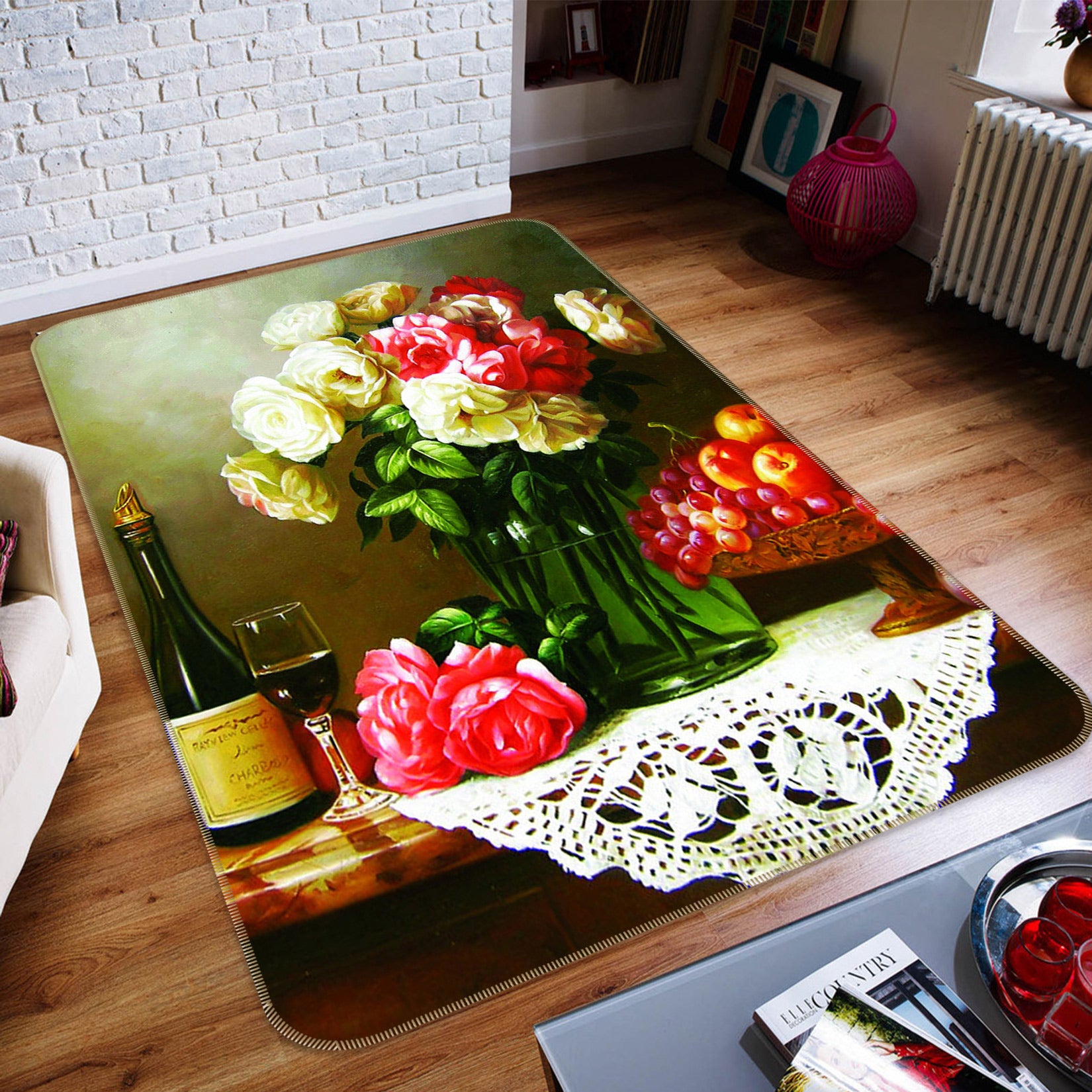 3D Vase 76194 Non Slip Rug Mat
