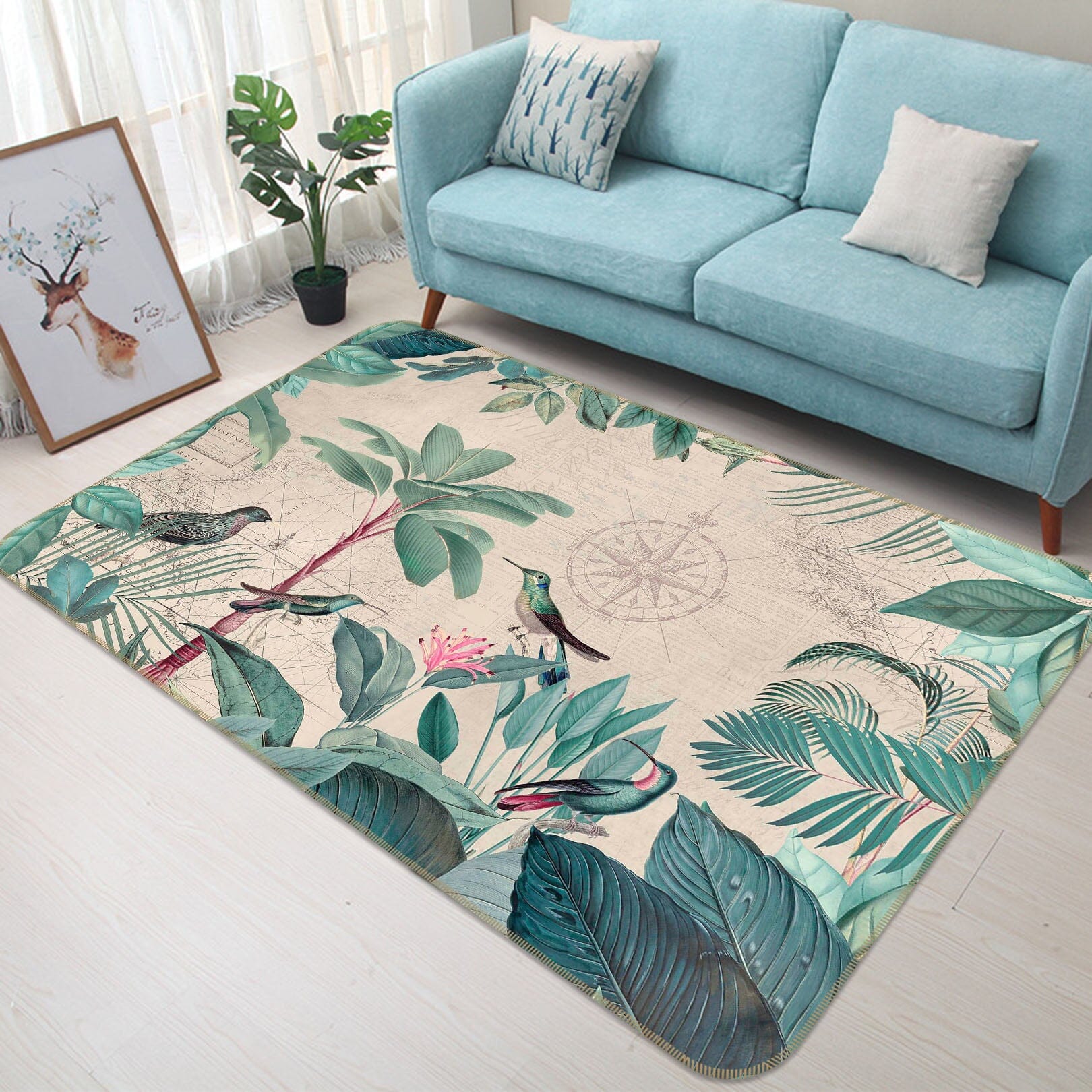 3D Bird Home 1018 Andrea haase Rug Non Slip Rug Mat Mat AJ Creativity Home 