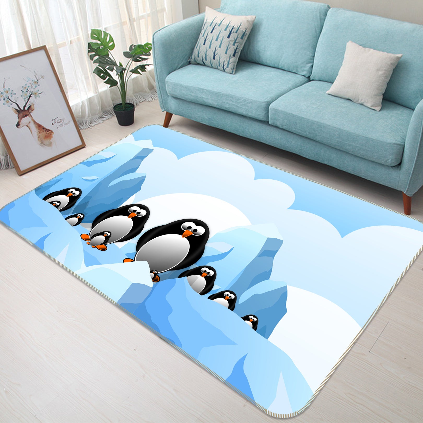 3D Penguin 36185 Non Slip Rug Mat